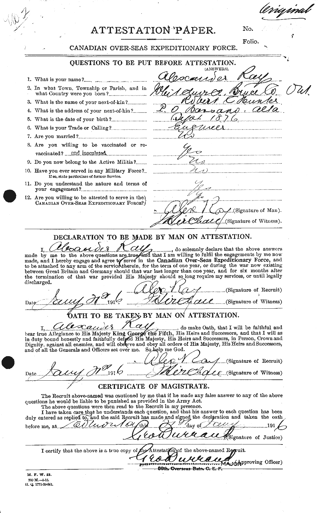 Personnel Records of the First World War - CEF 594669a