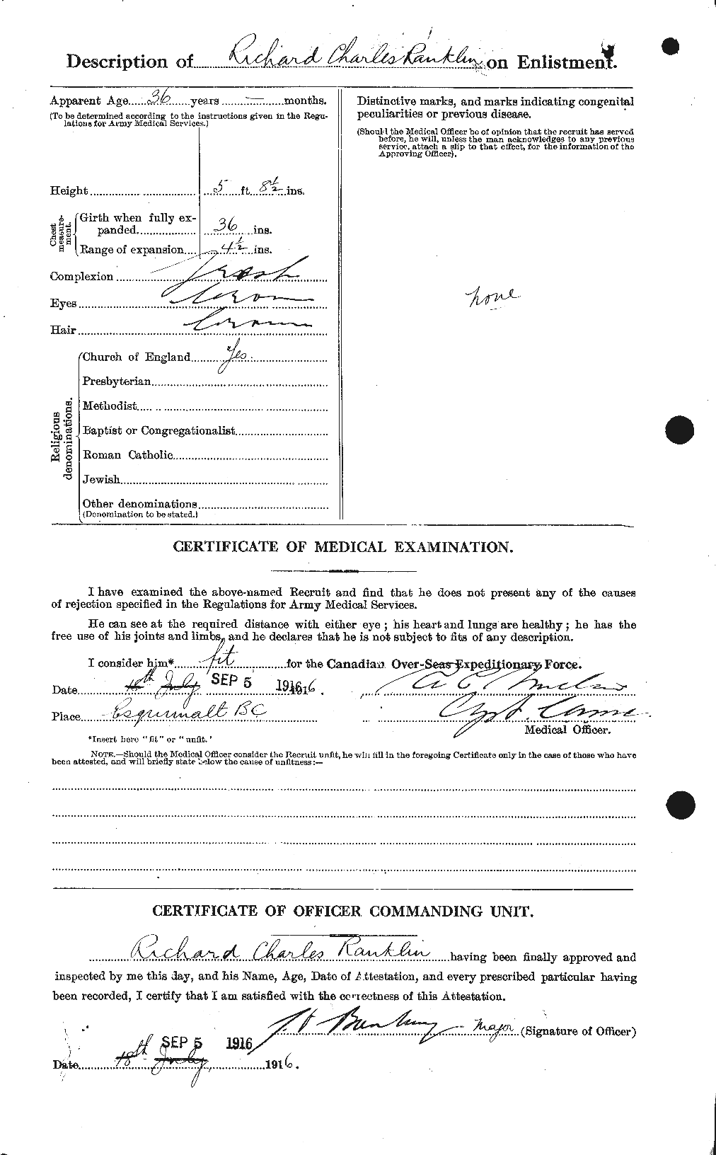 Personnel Records of the First World War - CEF 594842b