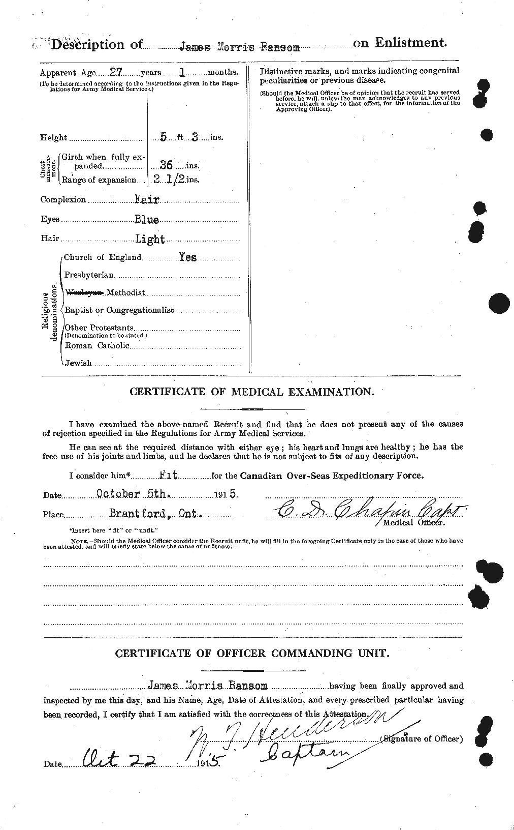 Personnel Records of the First World War - CEF 594886b