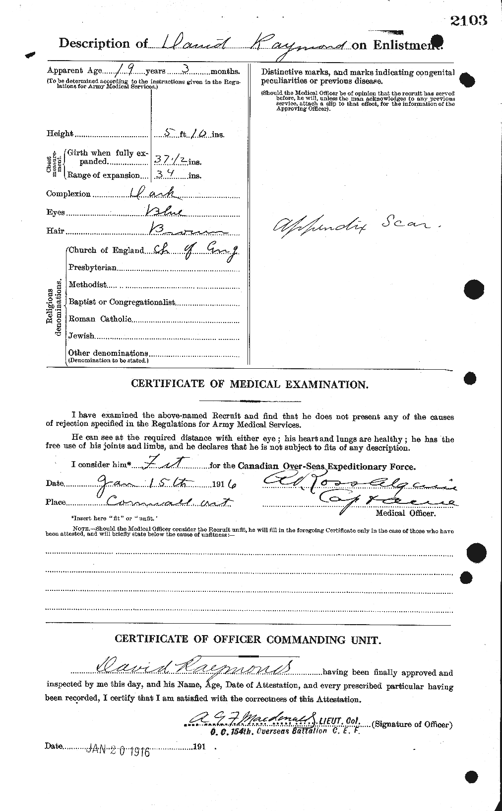 Personnel Records of the First World War - CEF 595290b