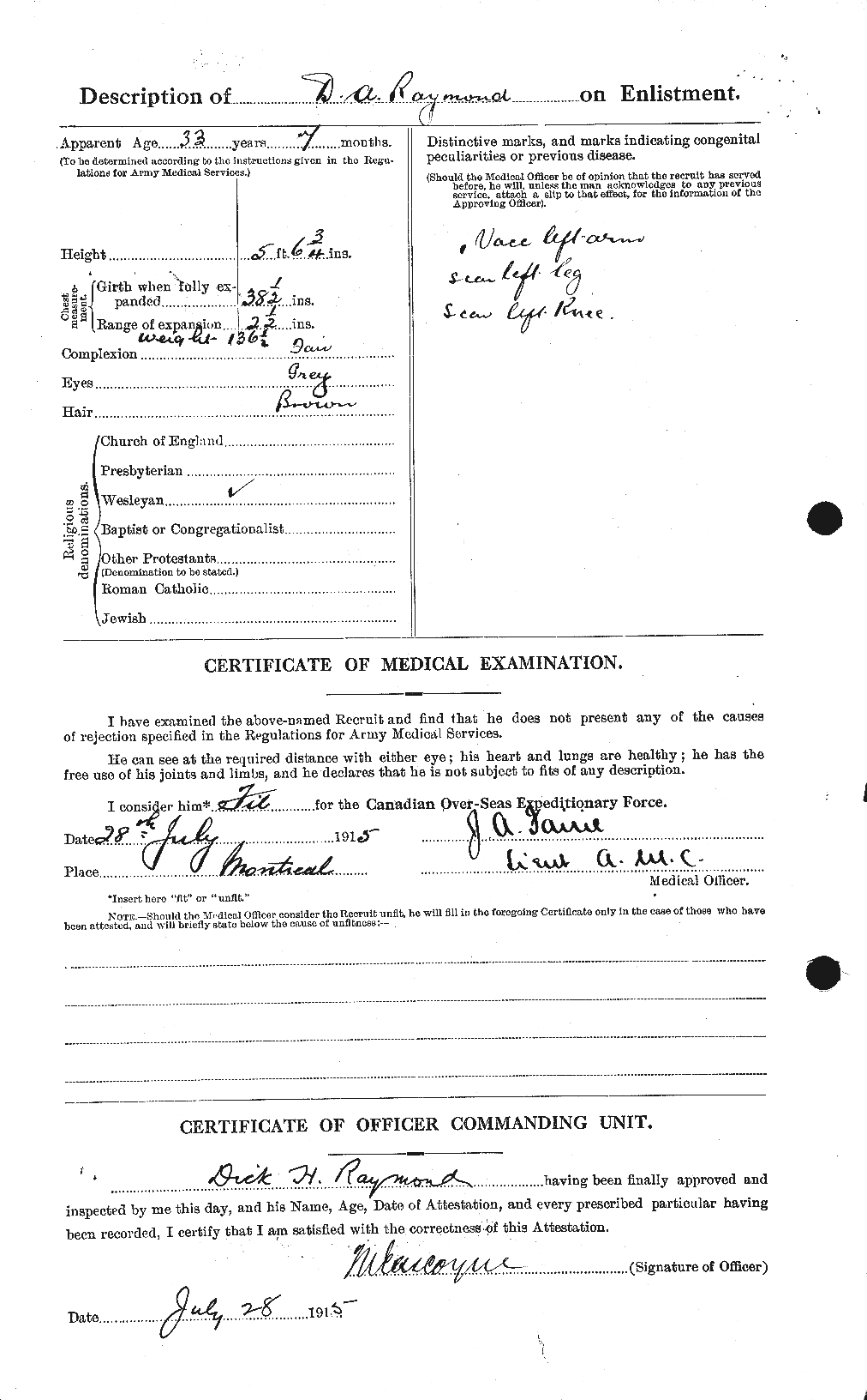 Personnel Records of the First World War - CEF 595295b