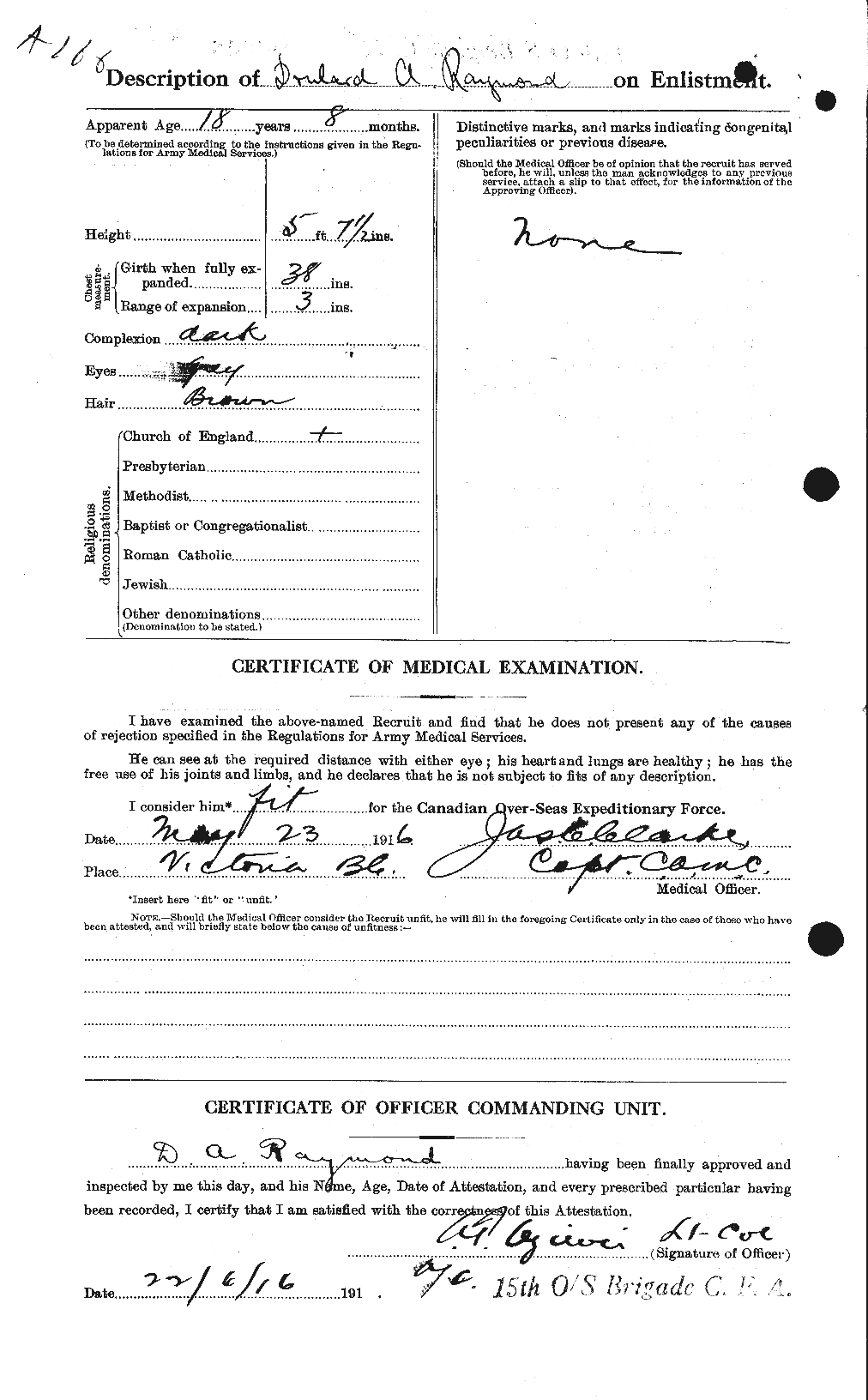 Personnel Records of the First World War - CEF 595301b