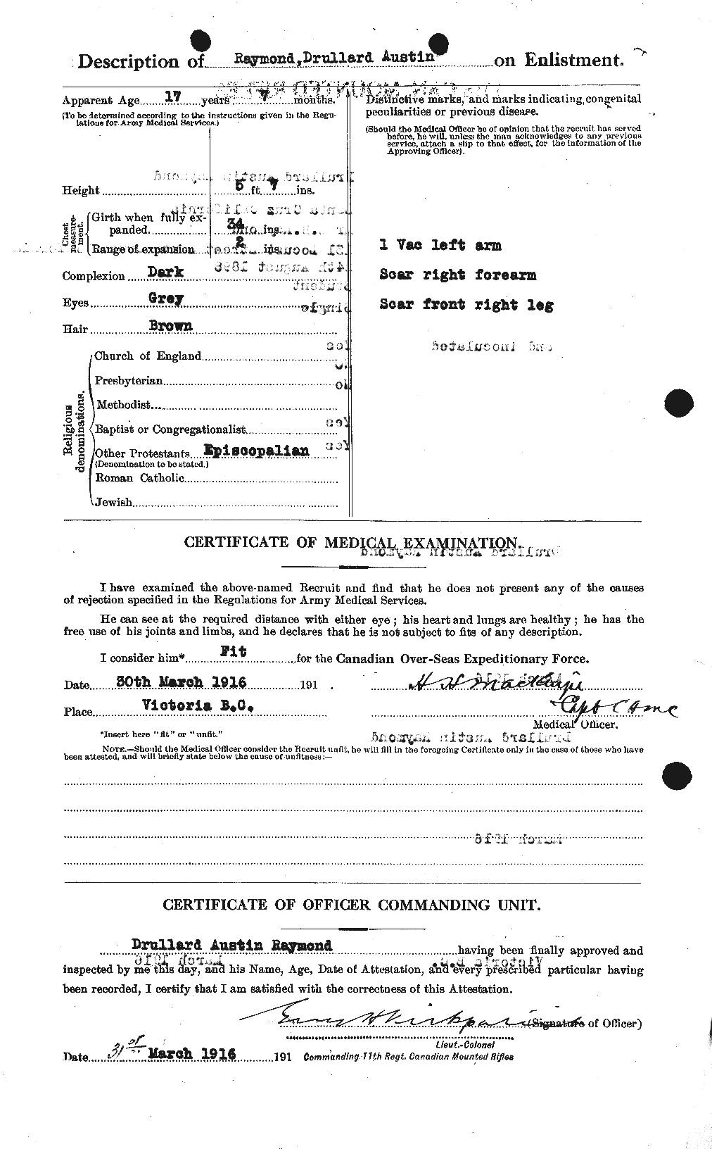 Personnel Records of the First World War - CEF 595302b