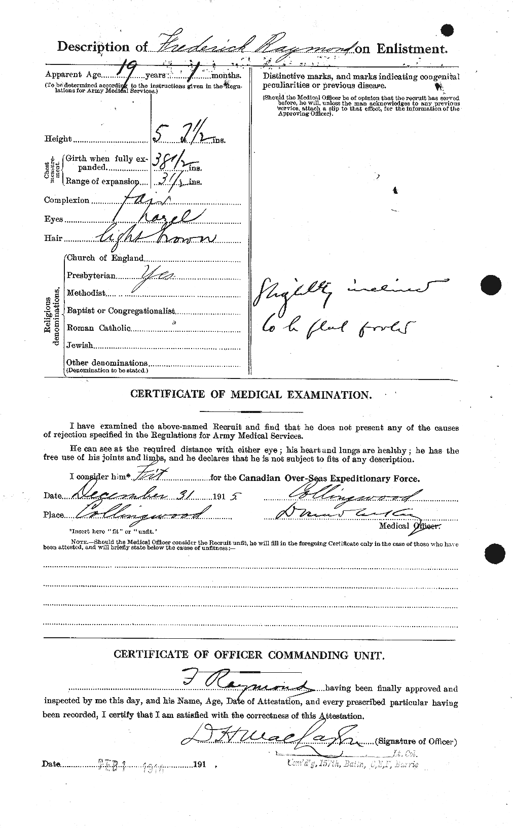 Personnel Records of the First World War - CEF 595335b