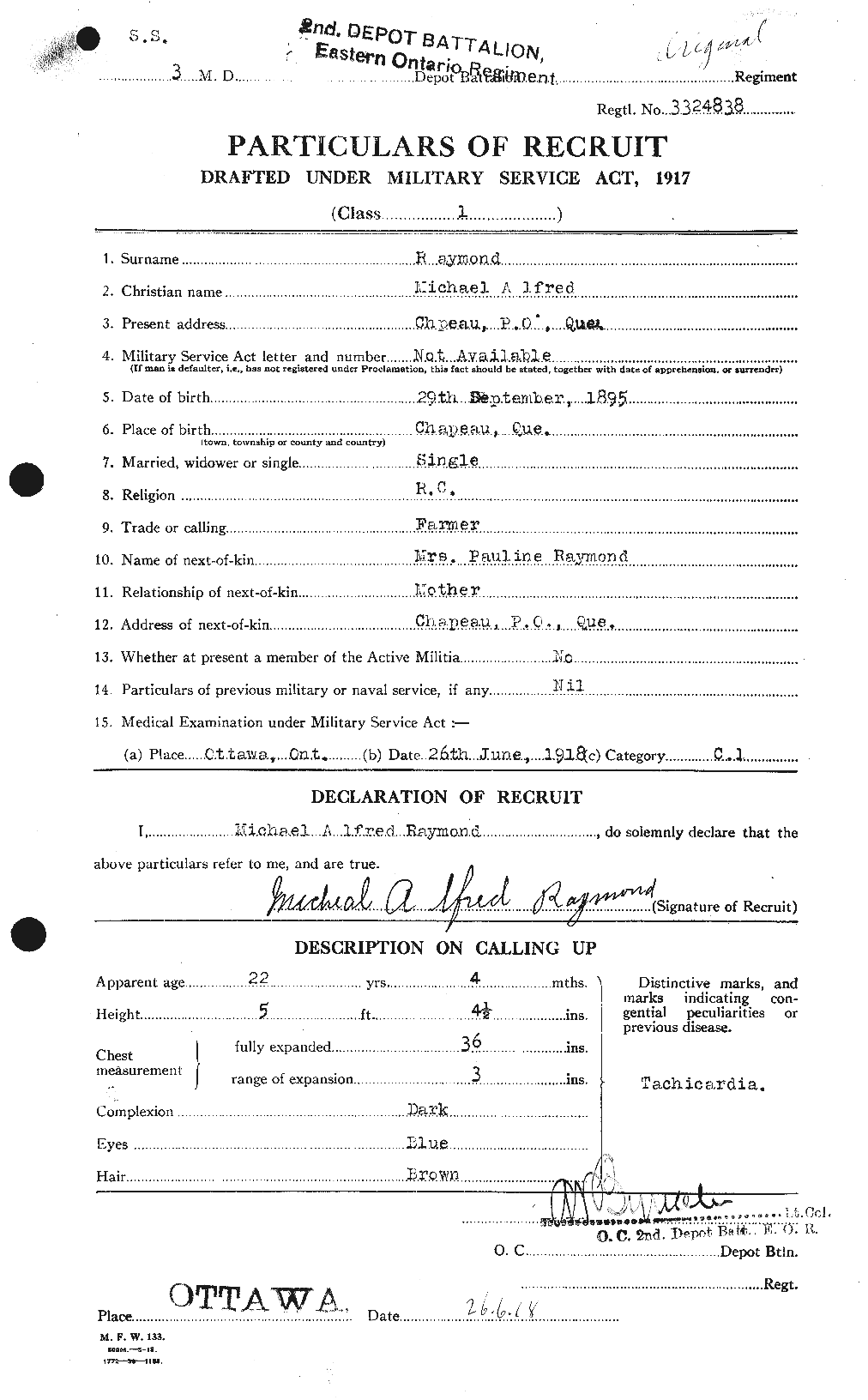 Personnel Records of the First World War - CEF 595421a