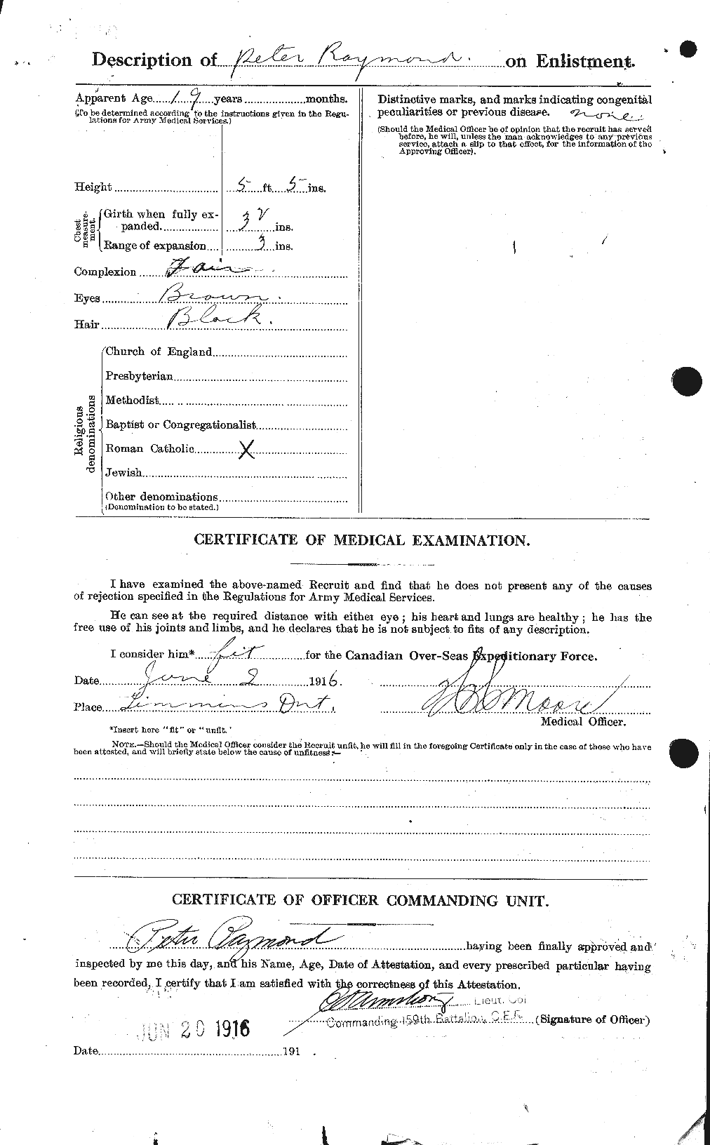 Personnel Records of the First World War - CEF 595440b