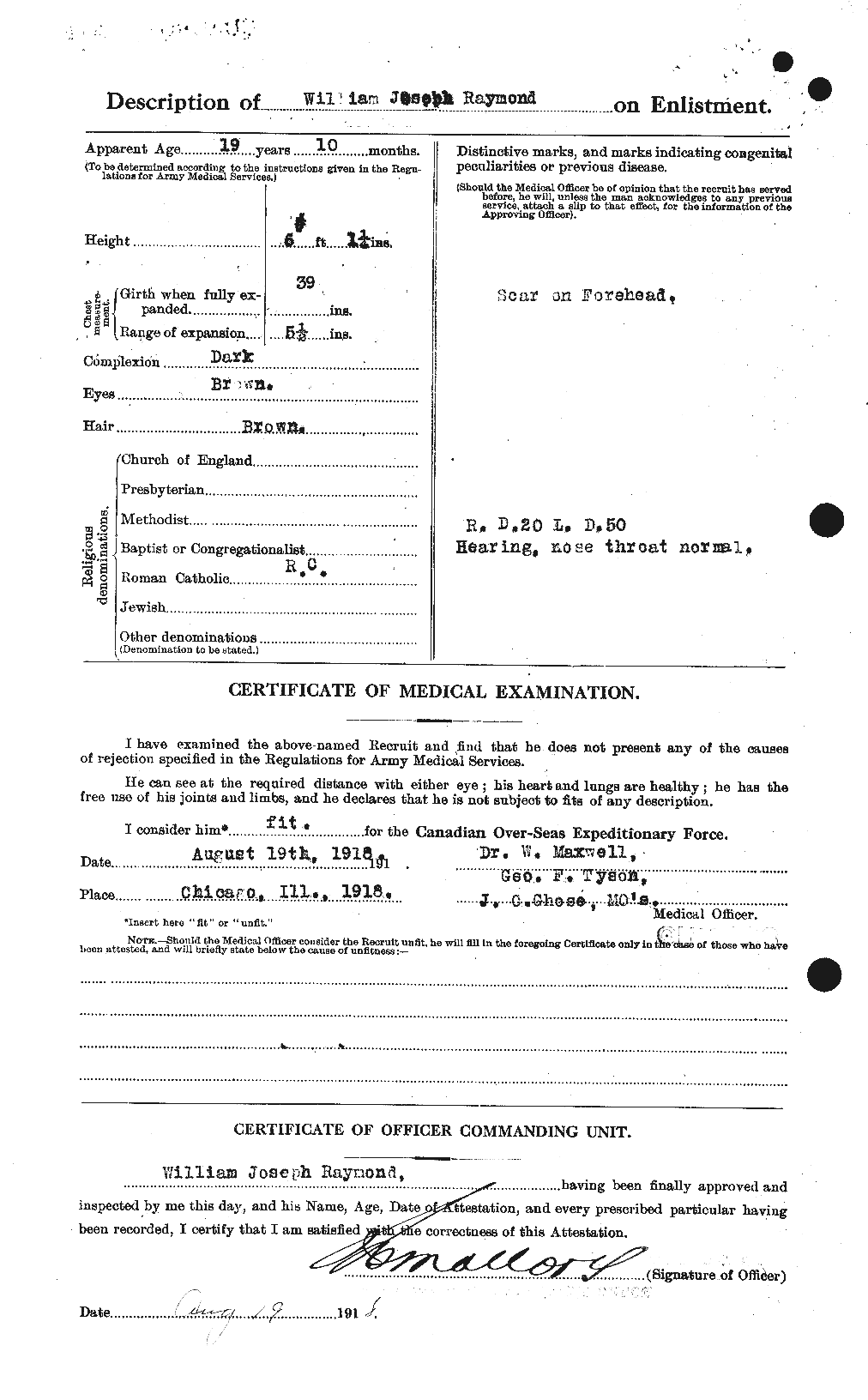 Personnel Records of the First World War - CEF 595476b