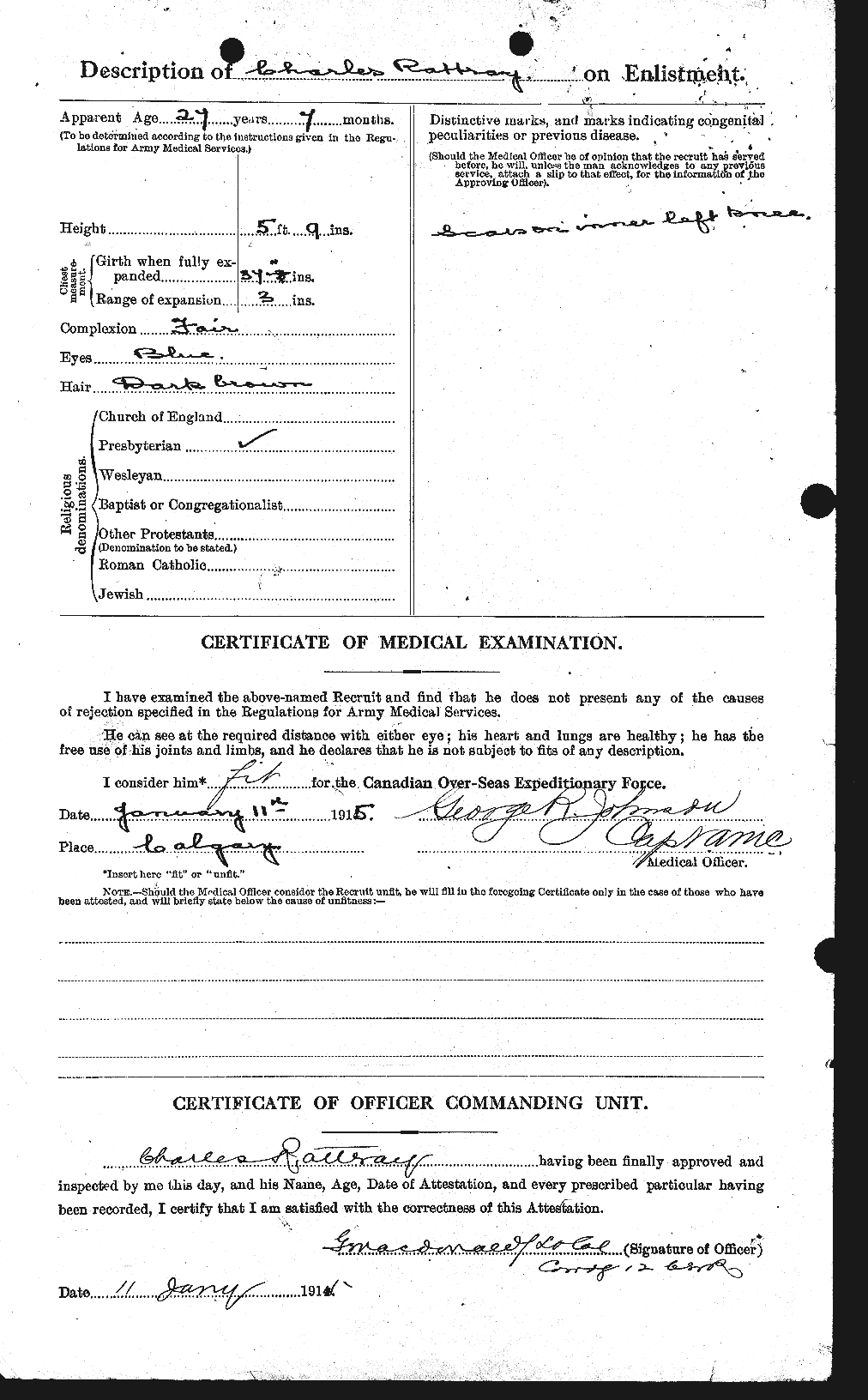 Personnel Records of the First World War - CEF 595694b