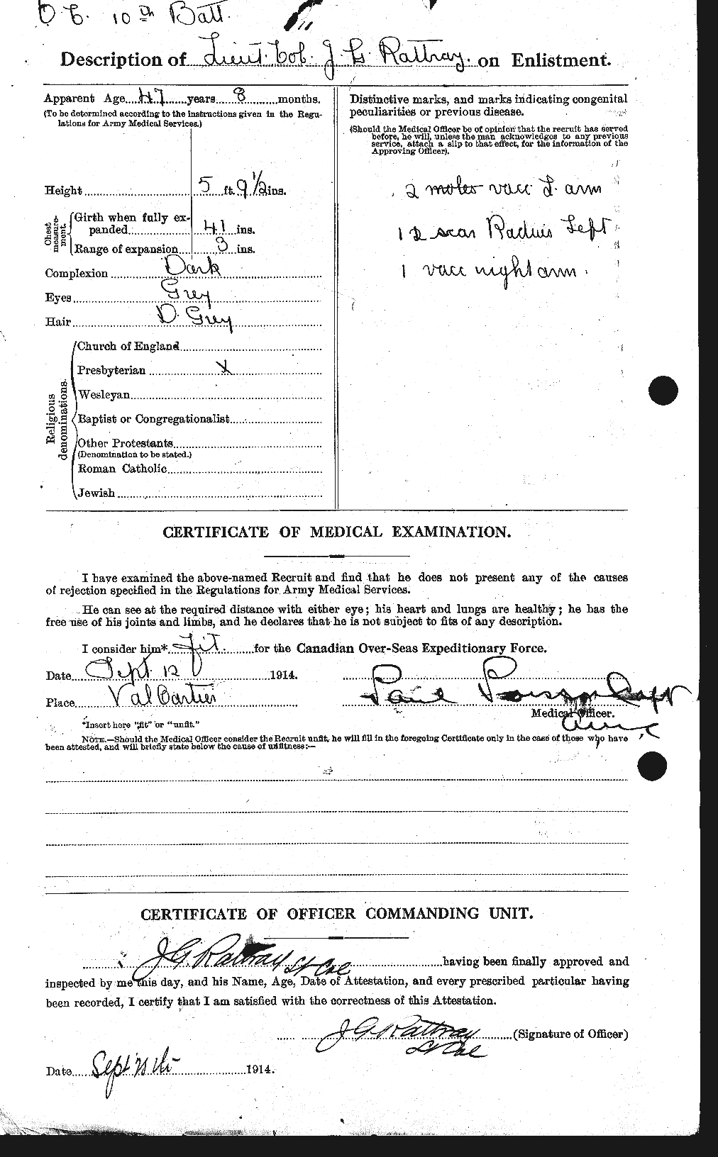 Personnel Records of the First World War - CEF 595701b