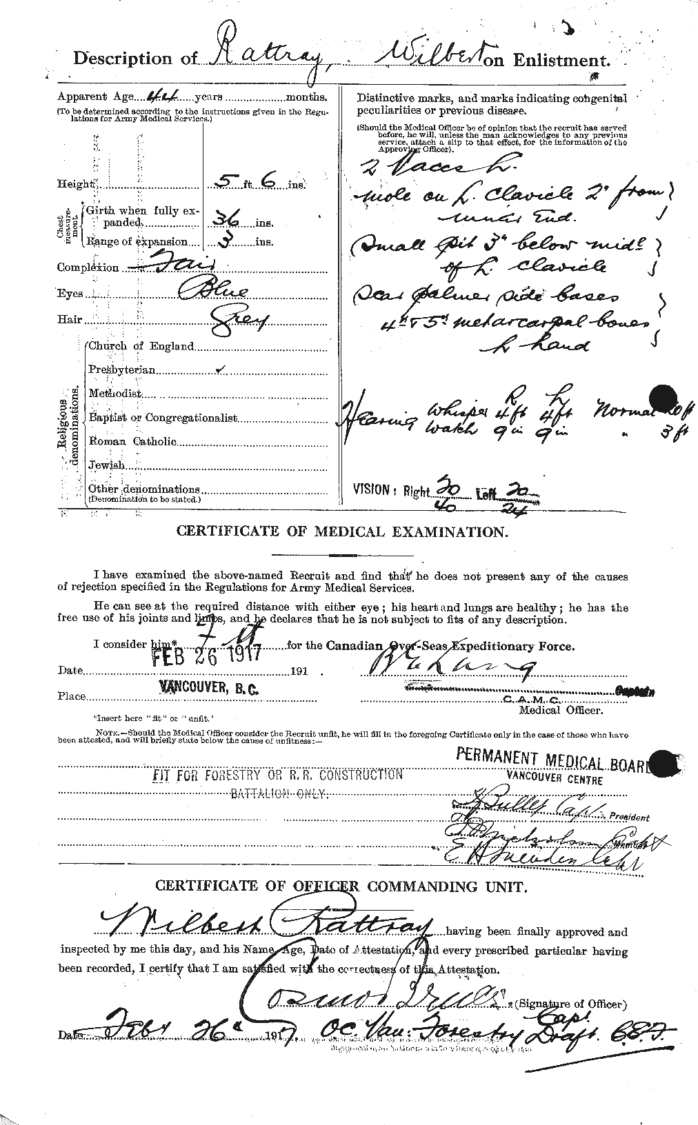 Personnel Records of the First World War - CEF 595708b