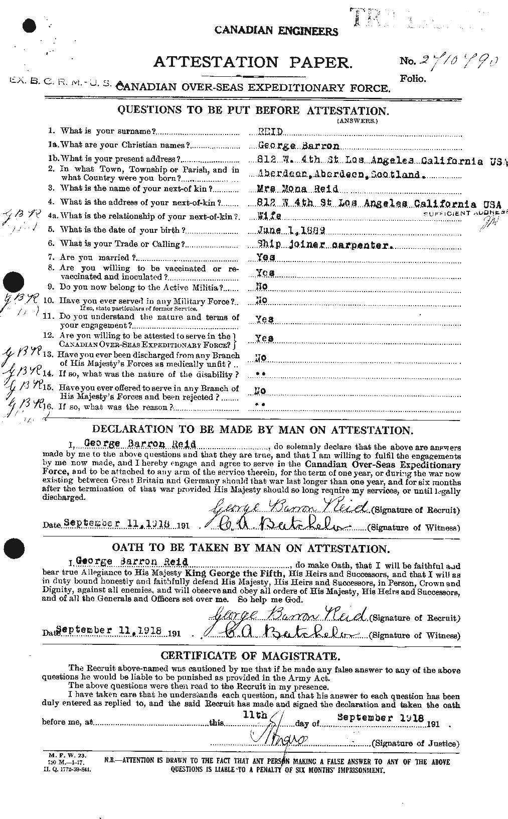 Personnel Records of the First World War - CEF 596286a