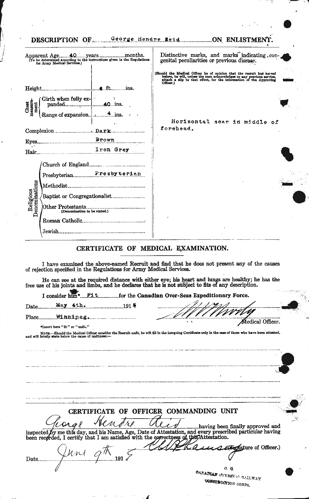 Personnel Records of the First World War - CEF 596300b