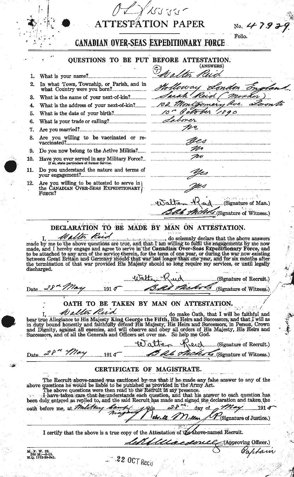 Personnel Records of the First World War - CEF 596880a