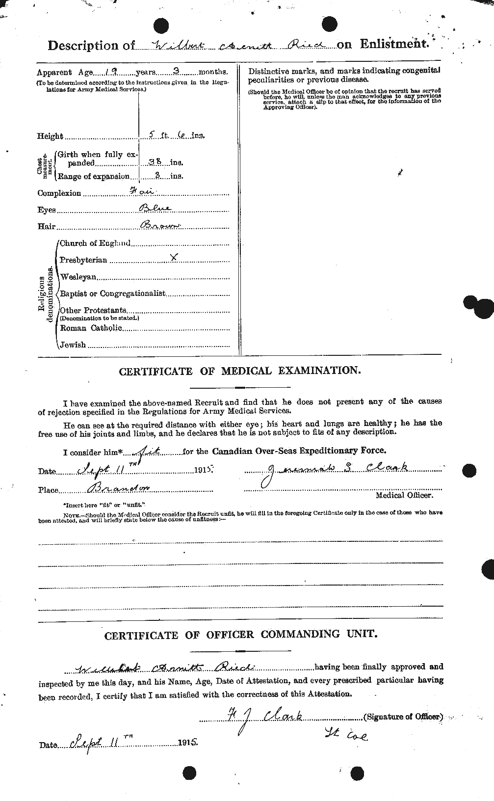 Personnel Records of the First World War - CEF 596899b