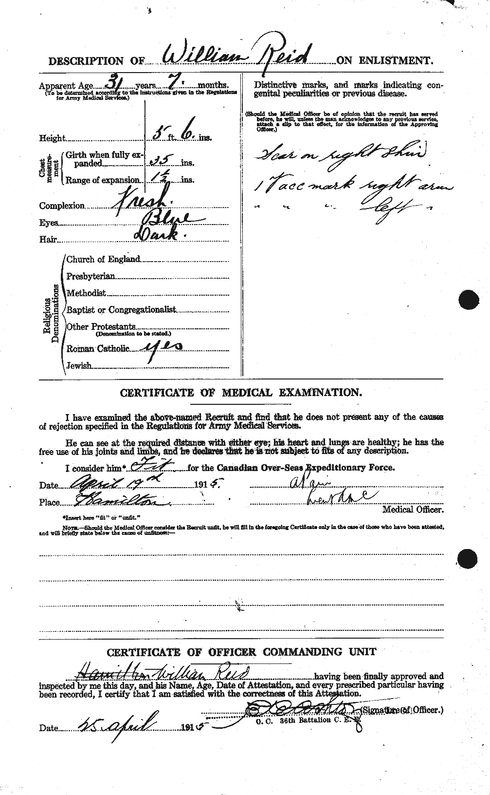 Personnel Records of the First World War - CEF 596951b