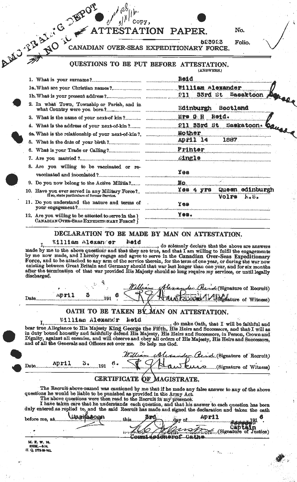 Personnel Records of the First World War - CEF 596956a