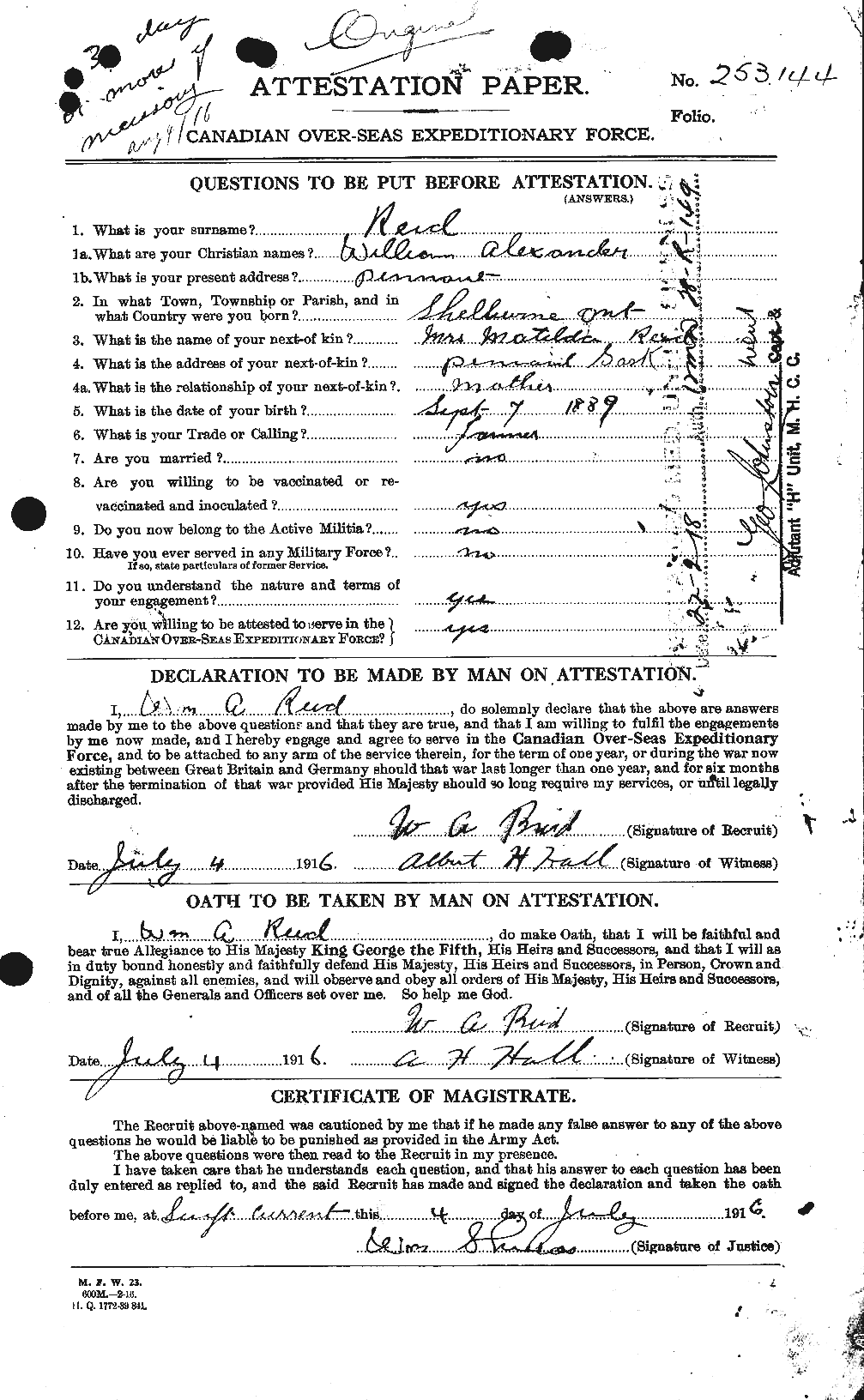 Personnel Records of the First World War - CEF 596957a