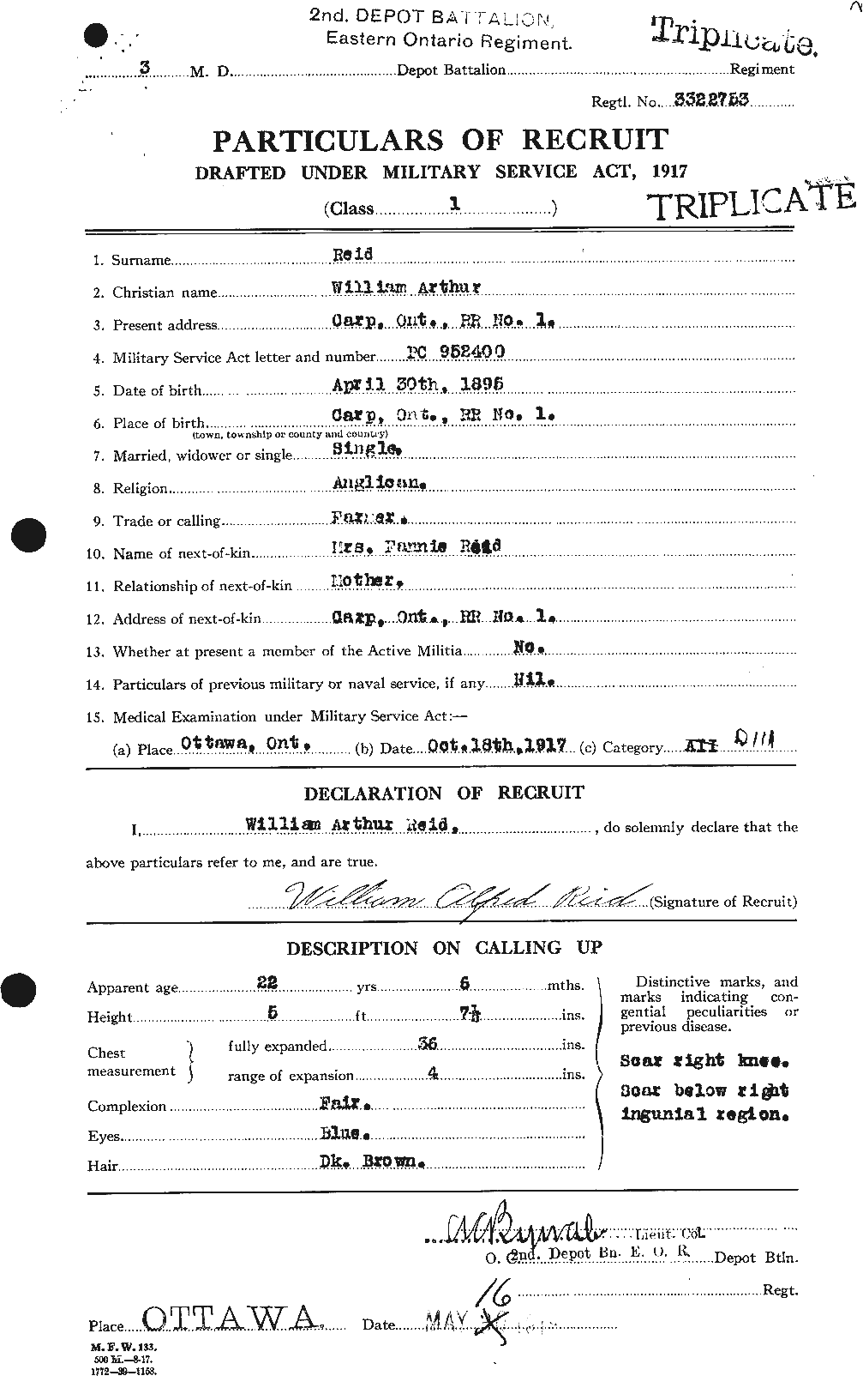 Personnel Records of the First World War - CEF 596962a