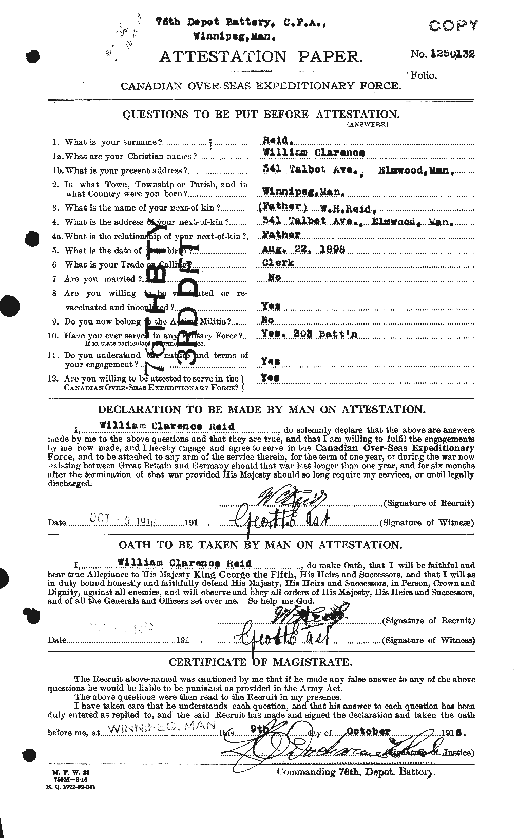 Personnel Records of the First World War - CEF 596972a