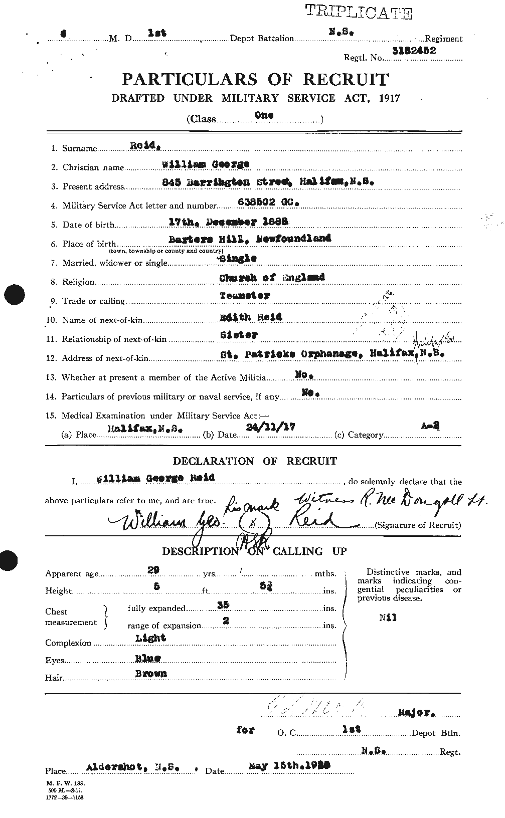 Personnel Records of the First World War - CEF 596987a