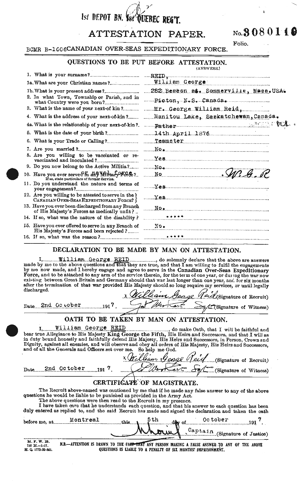 Personnel Records of the First World War - CEF 596988a