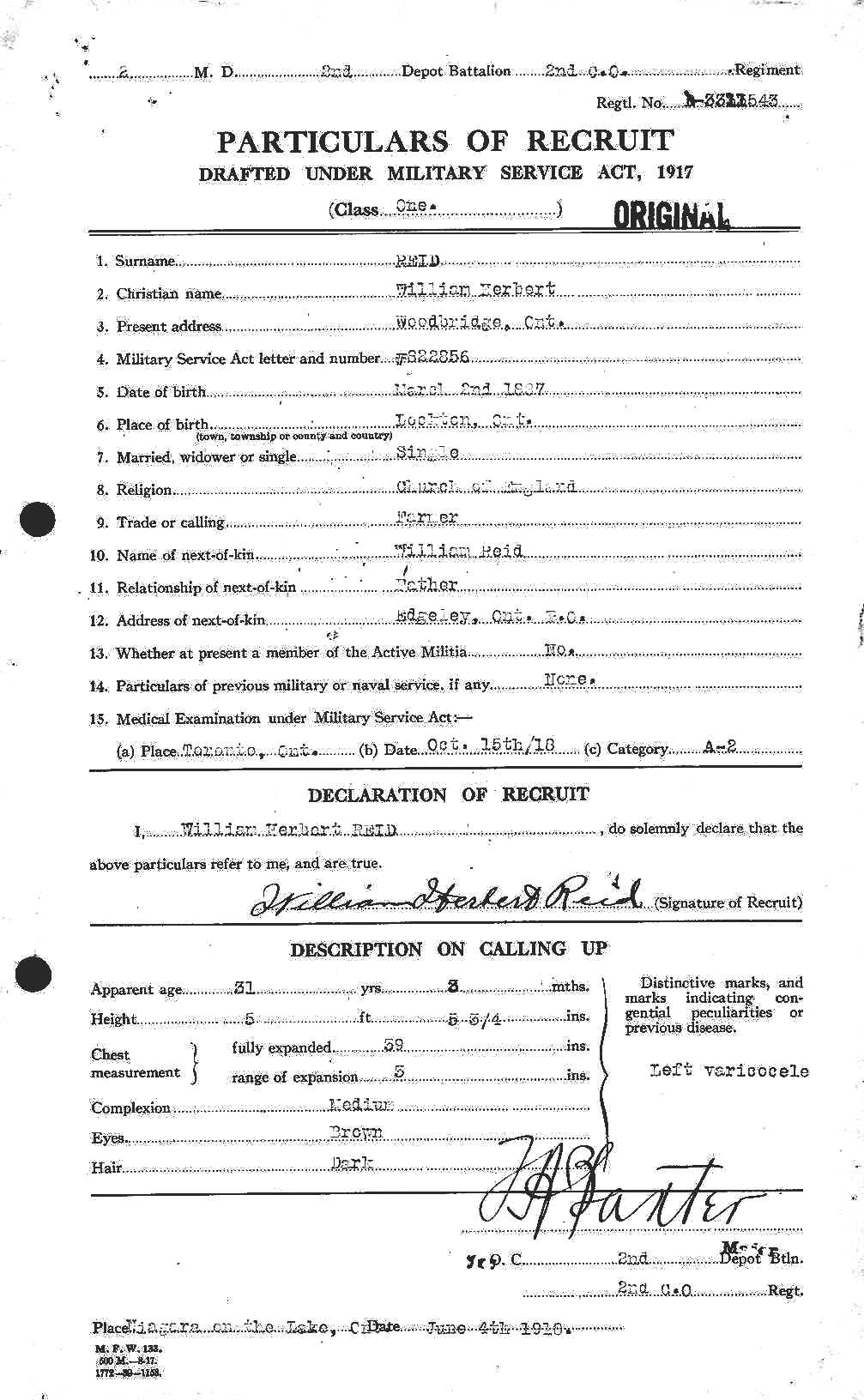 Personnel Records of the First World War - CEF 597001a