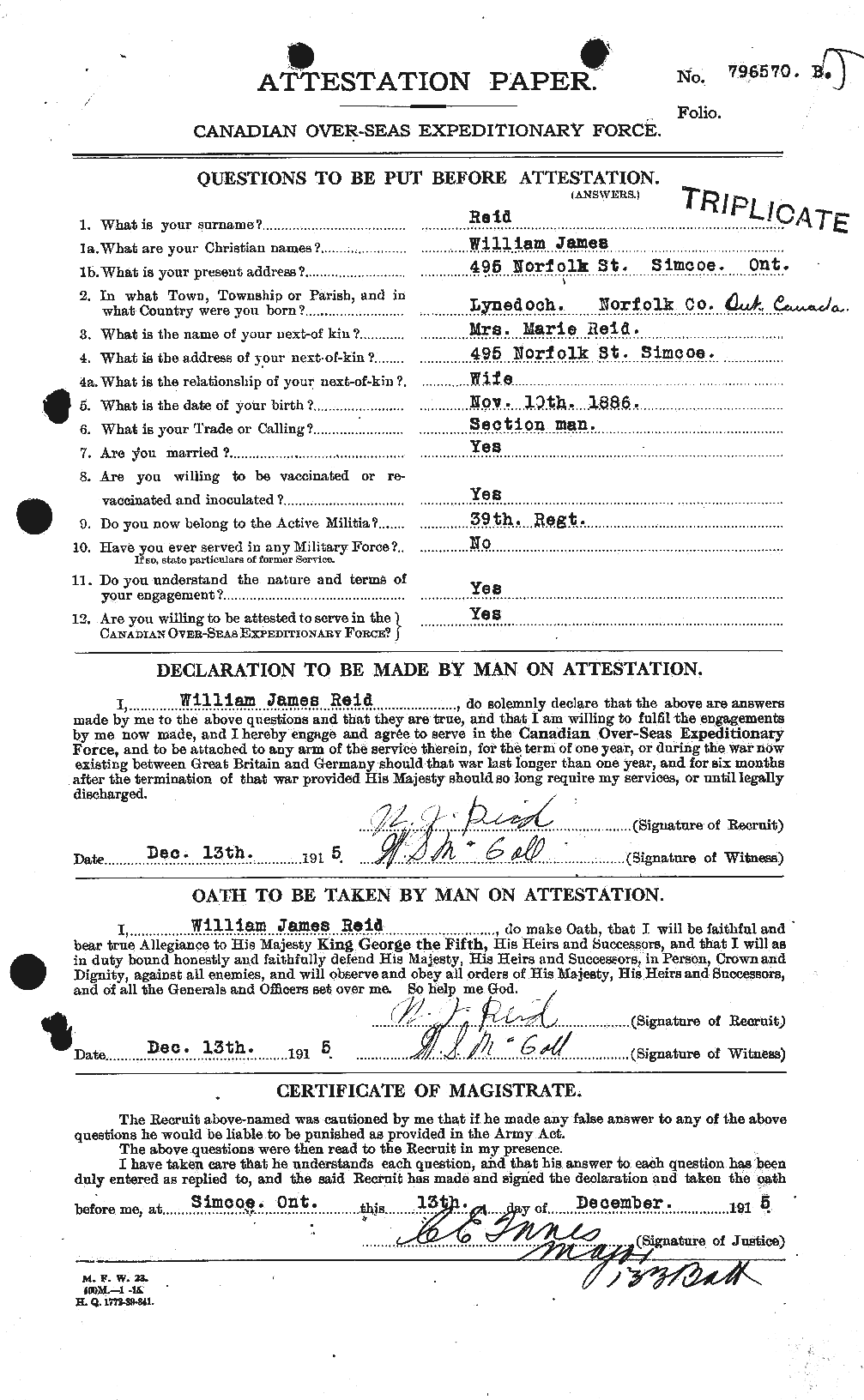 Personnel Records of the First World War - CEF 597010a