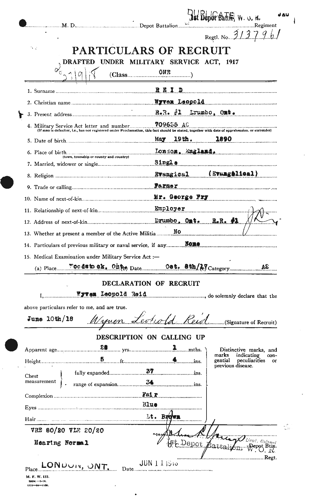 Personnel Records of the First World War - CEF 597046a