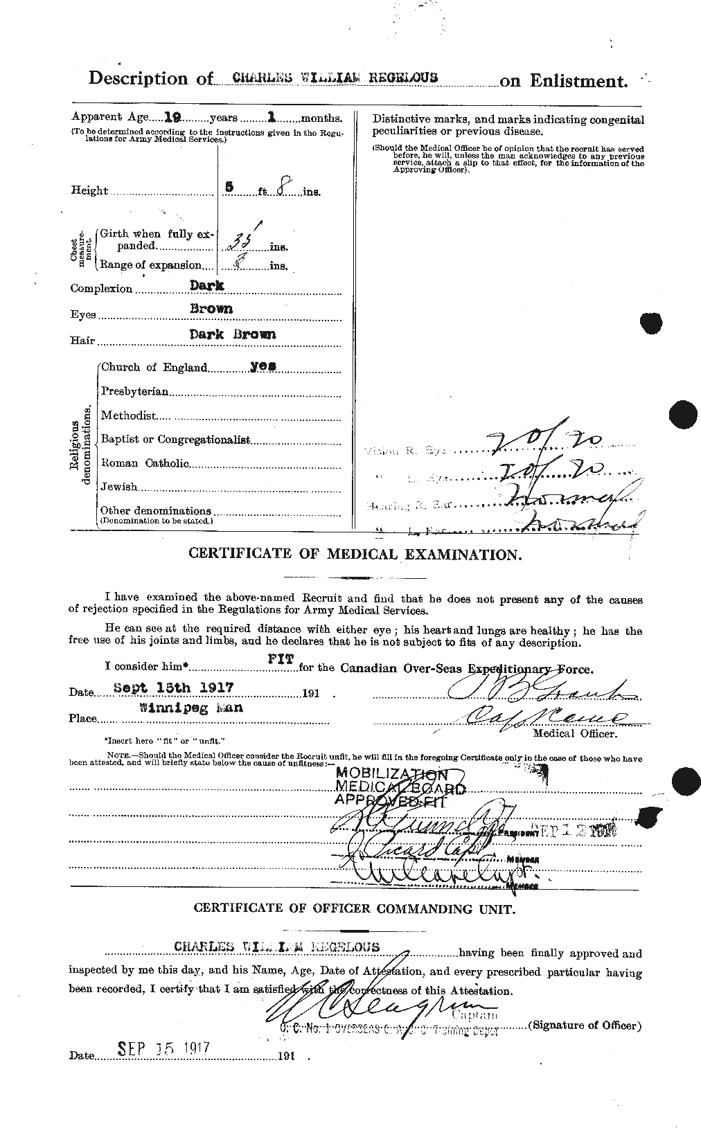 Personnel Records of the First World War - CEF 597633b