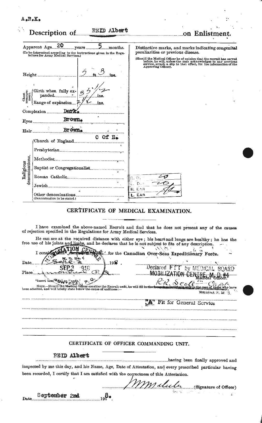 Personnel Records of the First World War - CEF 597742b