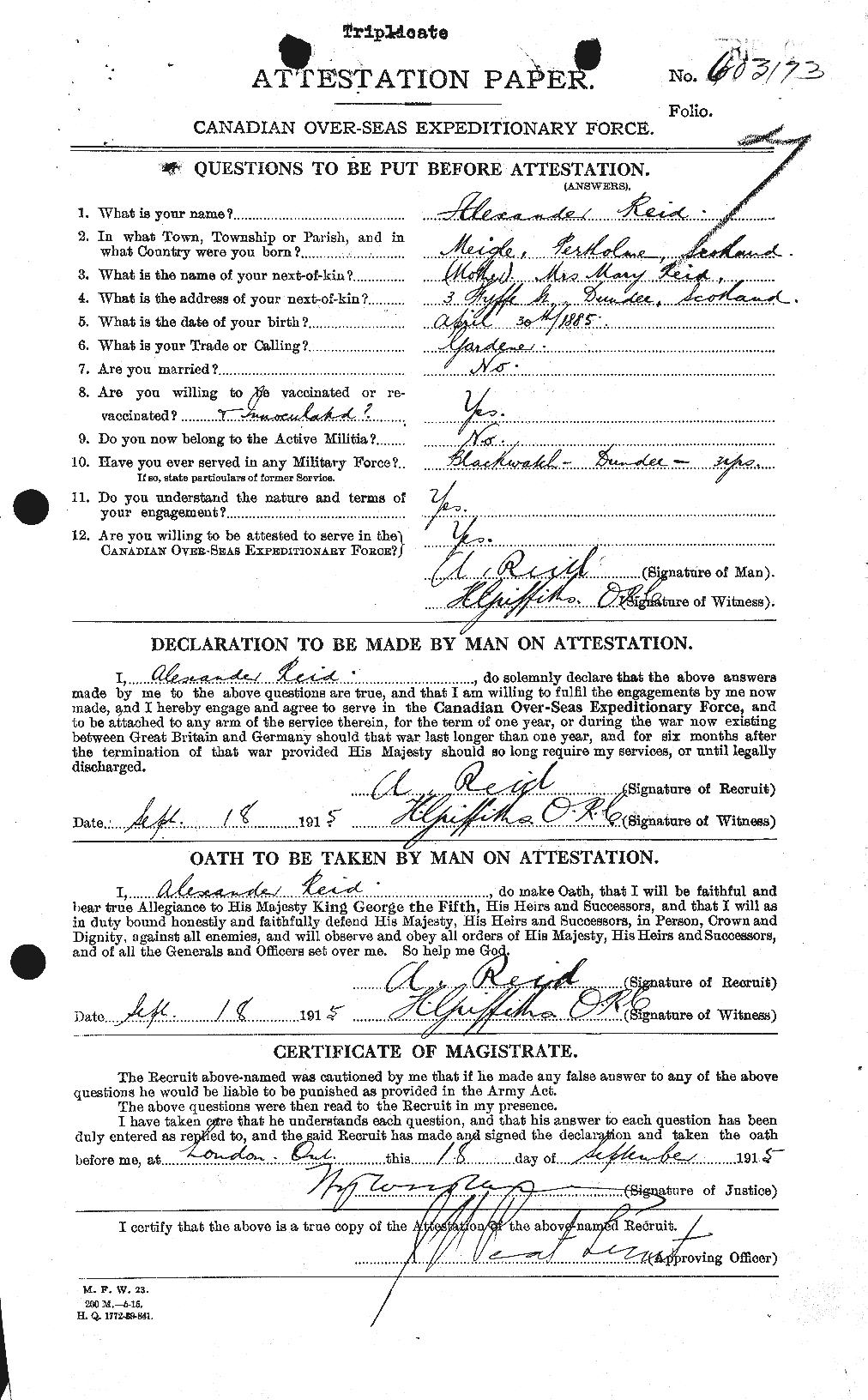 Personnel Records of the First World War - CEF 597760a