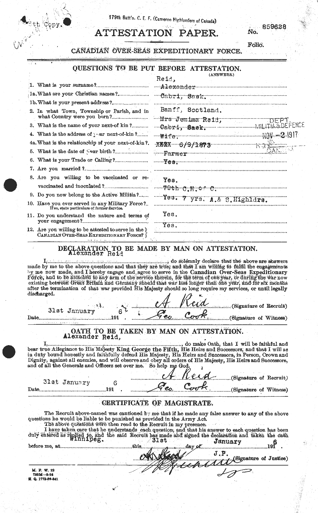 Personnel Records of the First World War - CEF 597761a