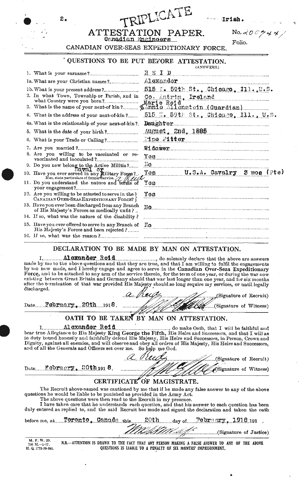 Personnel Records of the First World War - CEF 597768a
