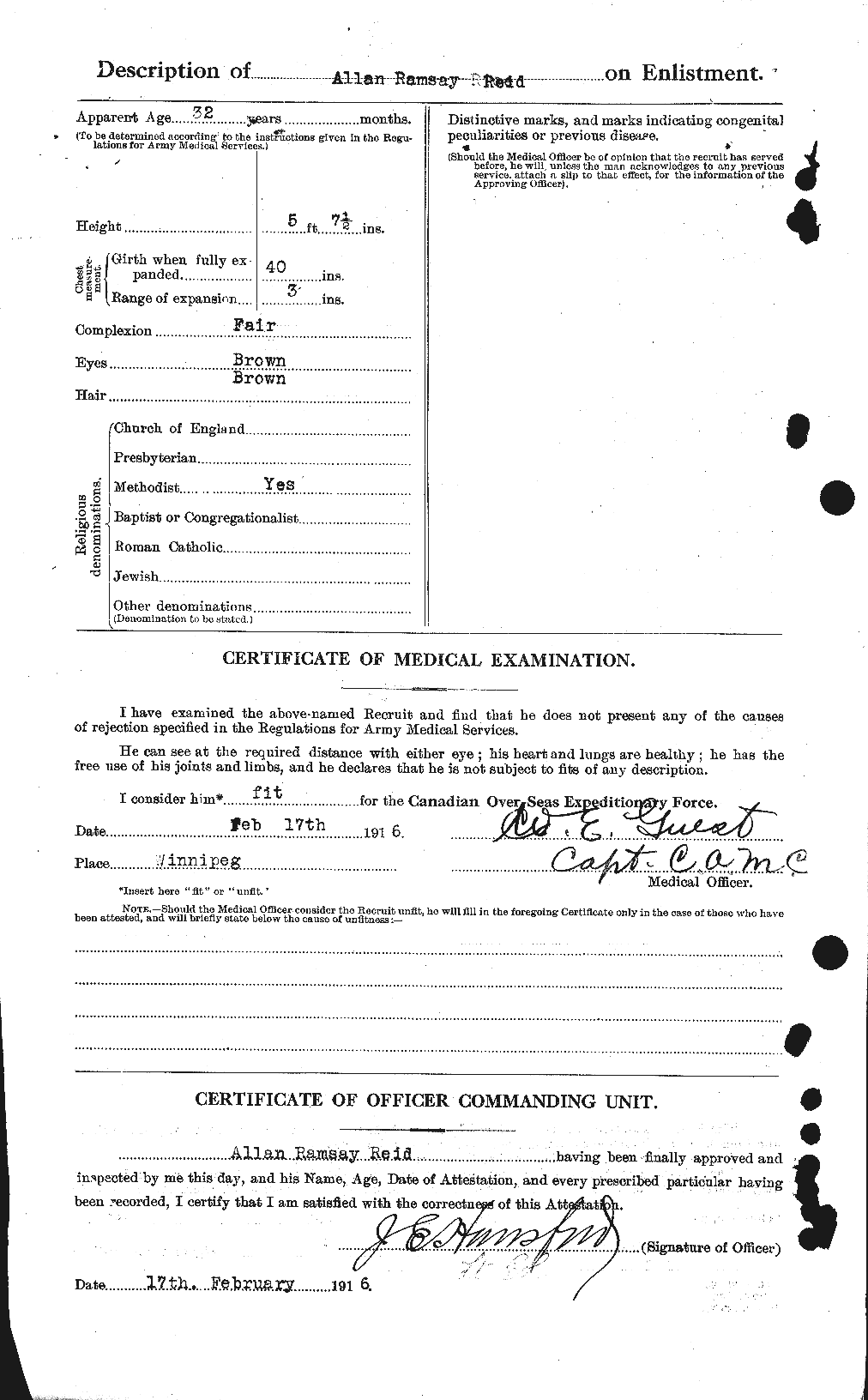 Personnel Records of the First World War - CEF 597801b