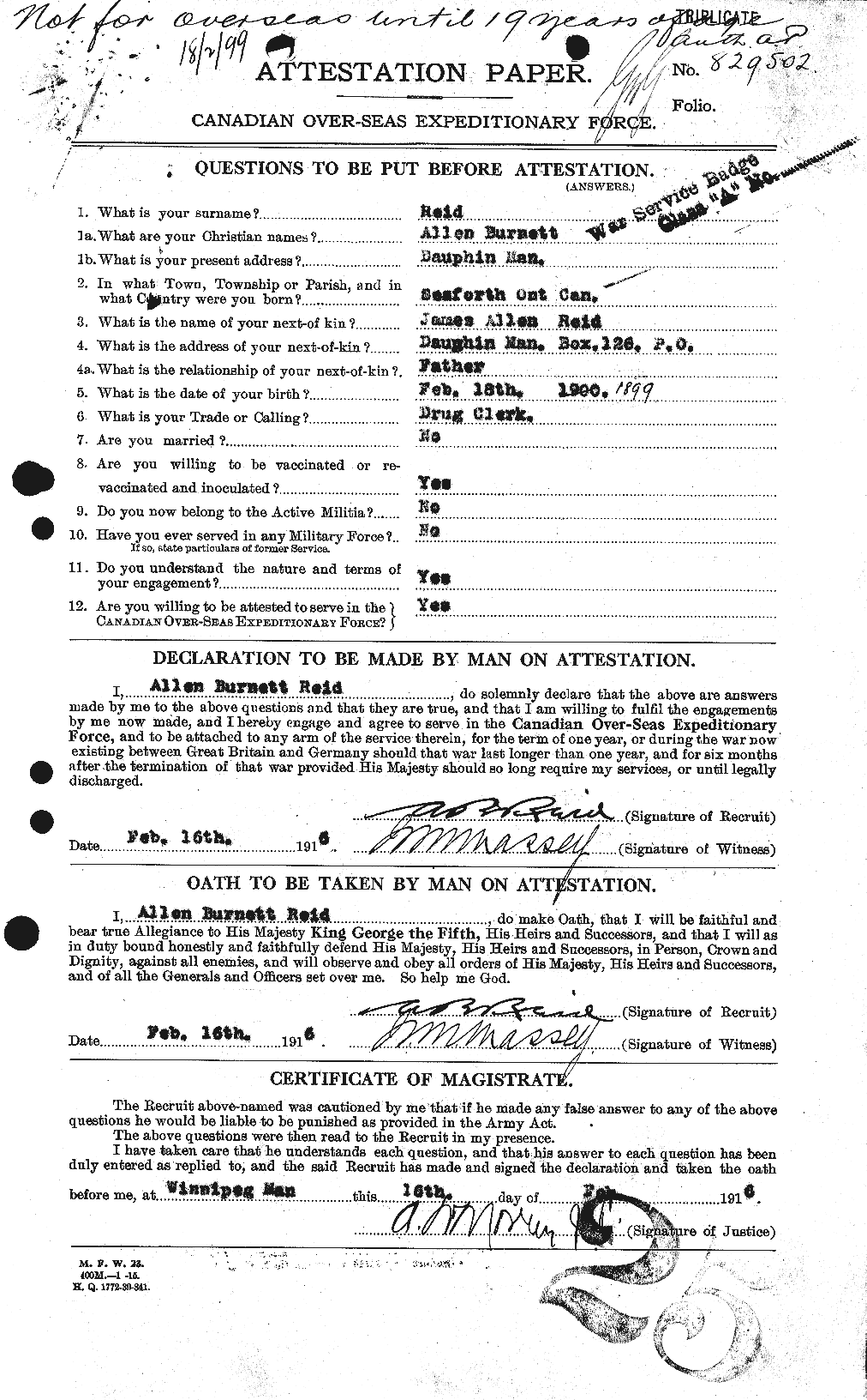 Personnel Records of the First World War - CEF 597803a