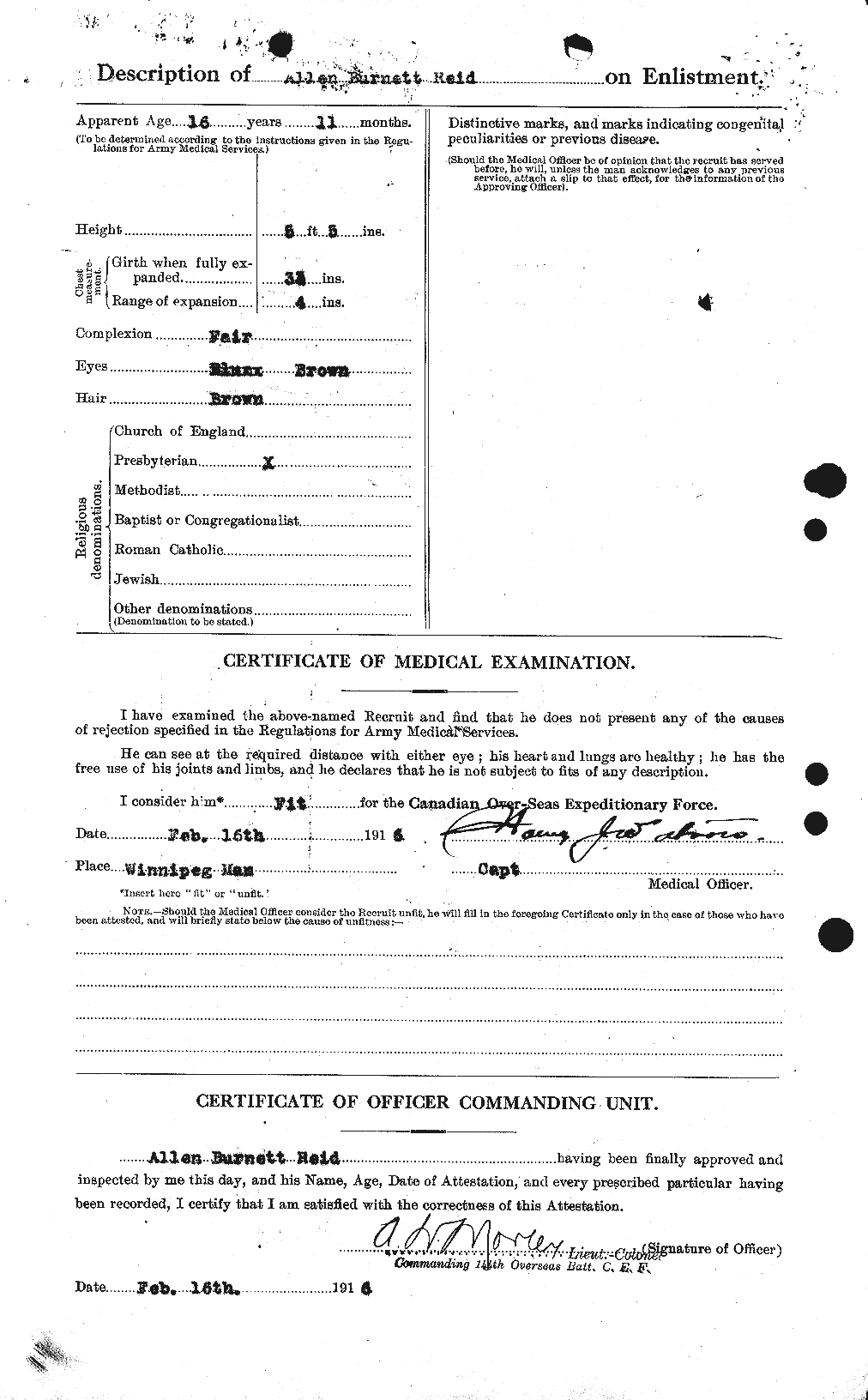 Personnel Records of the First World War - CEF 597803b