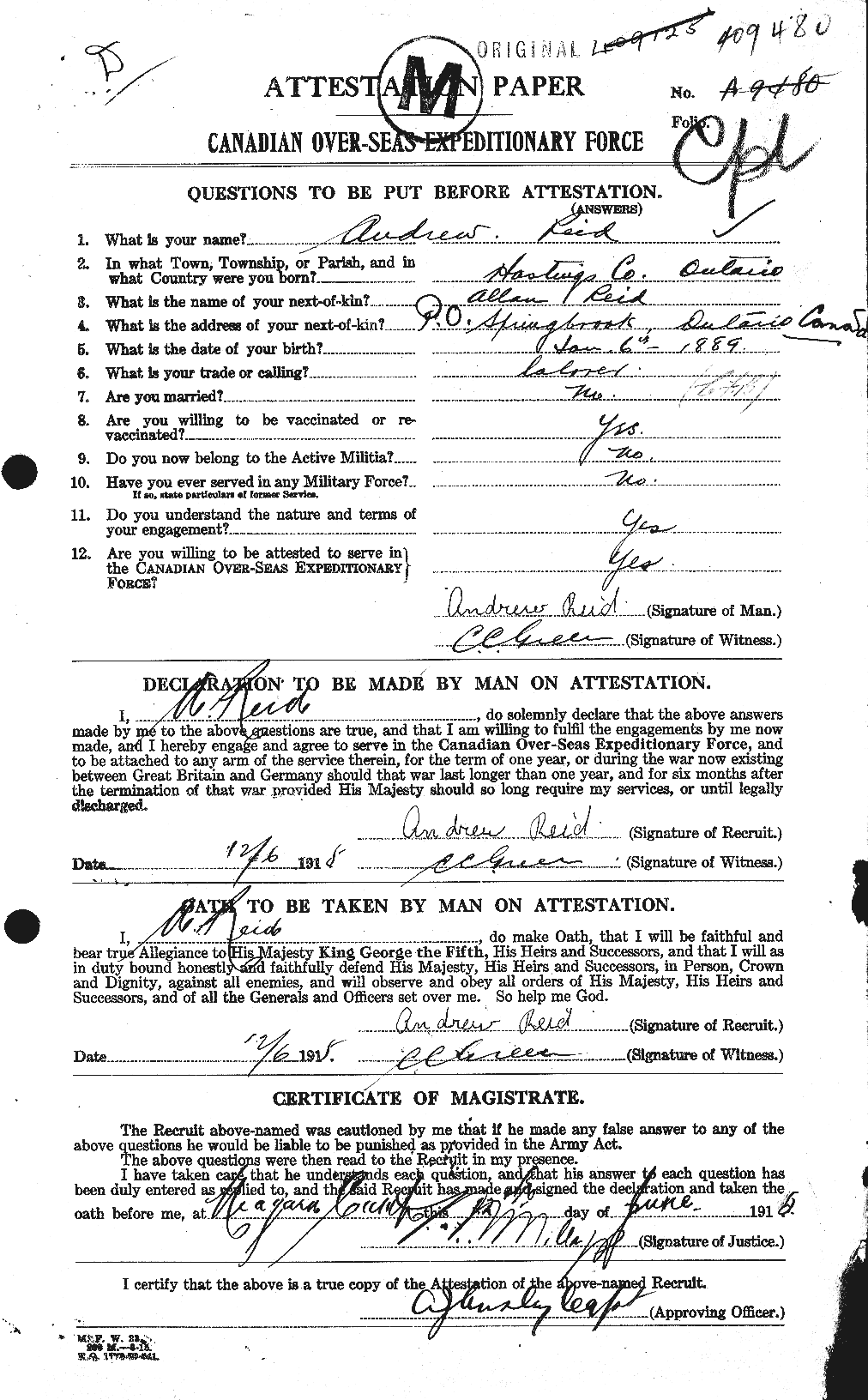 Personnel Records of the First World War - CEF 597817a
