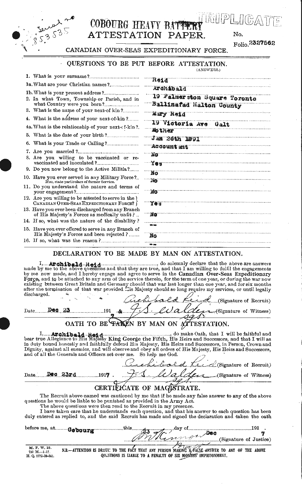 Personnel Records of the First World War - CEF 597831a