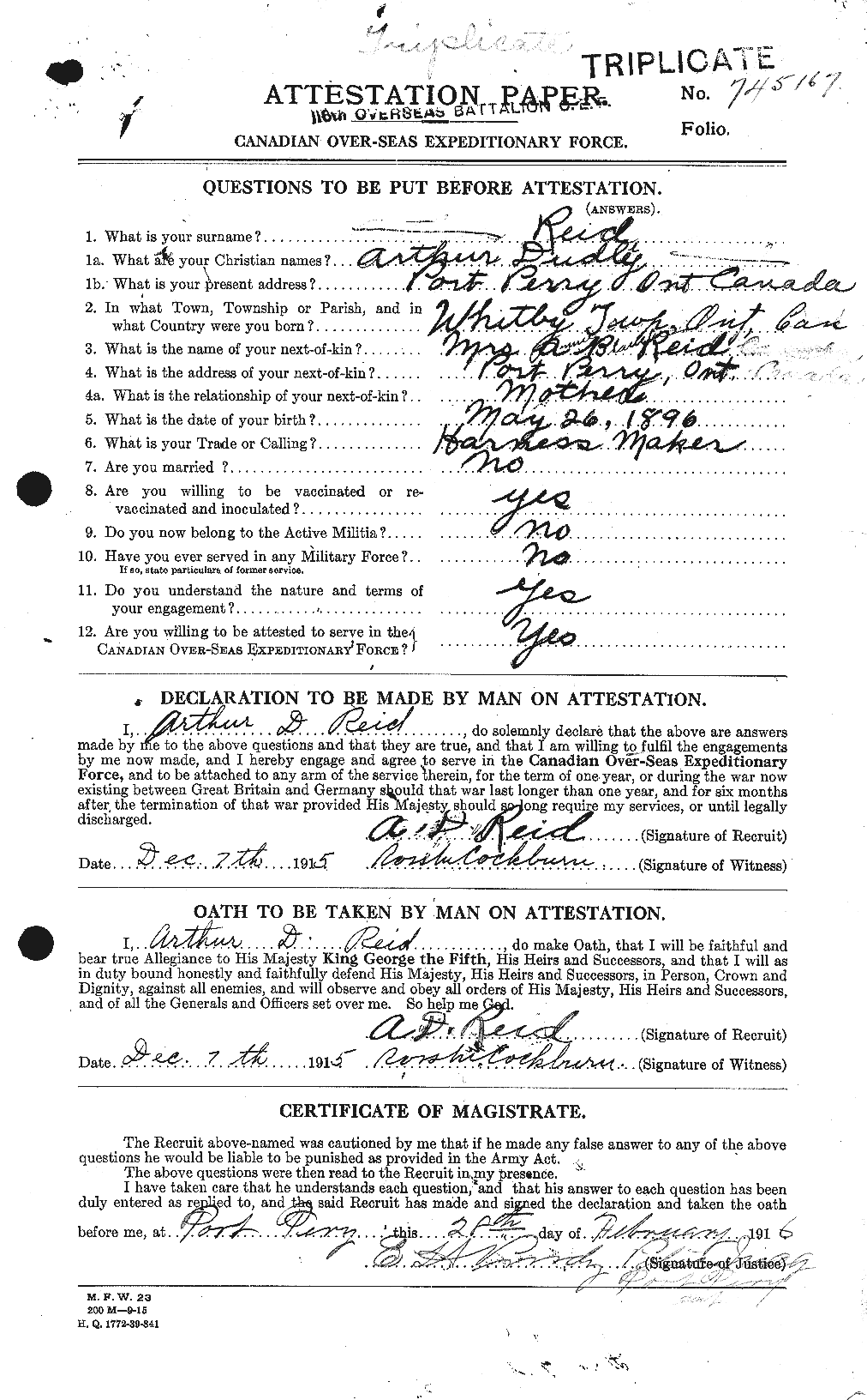 Personnel Records of the First World War - CEF 597840a