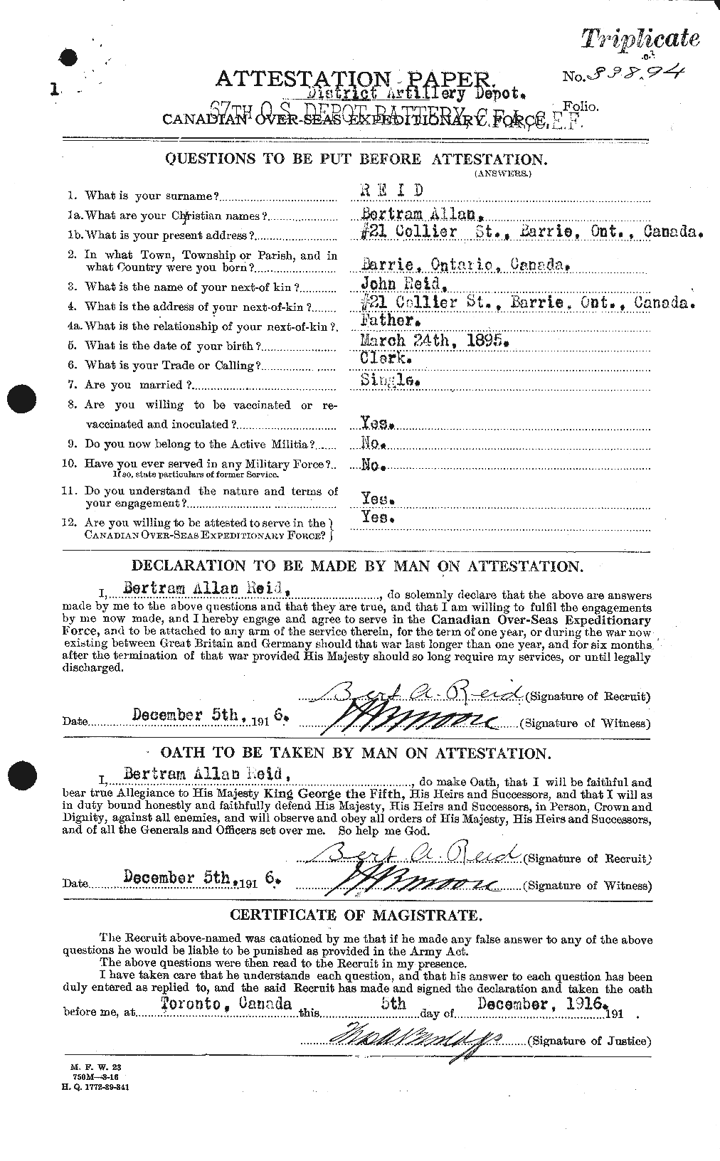 Personnel Records of the First World War - CEF 597859a