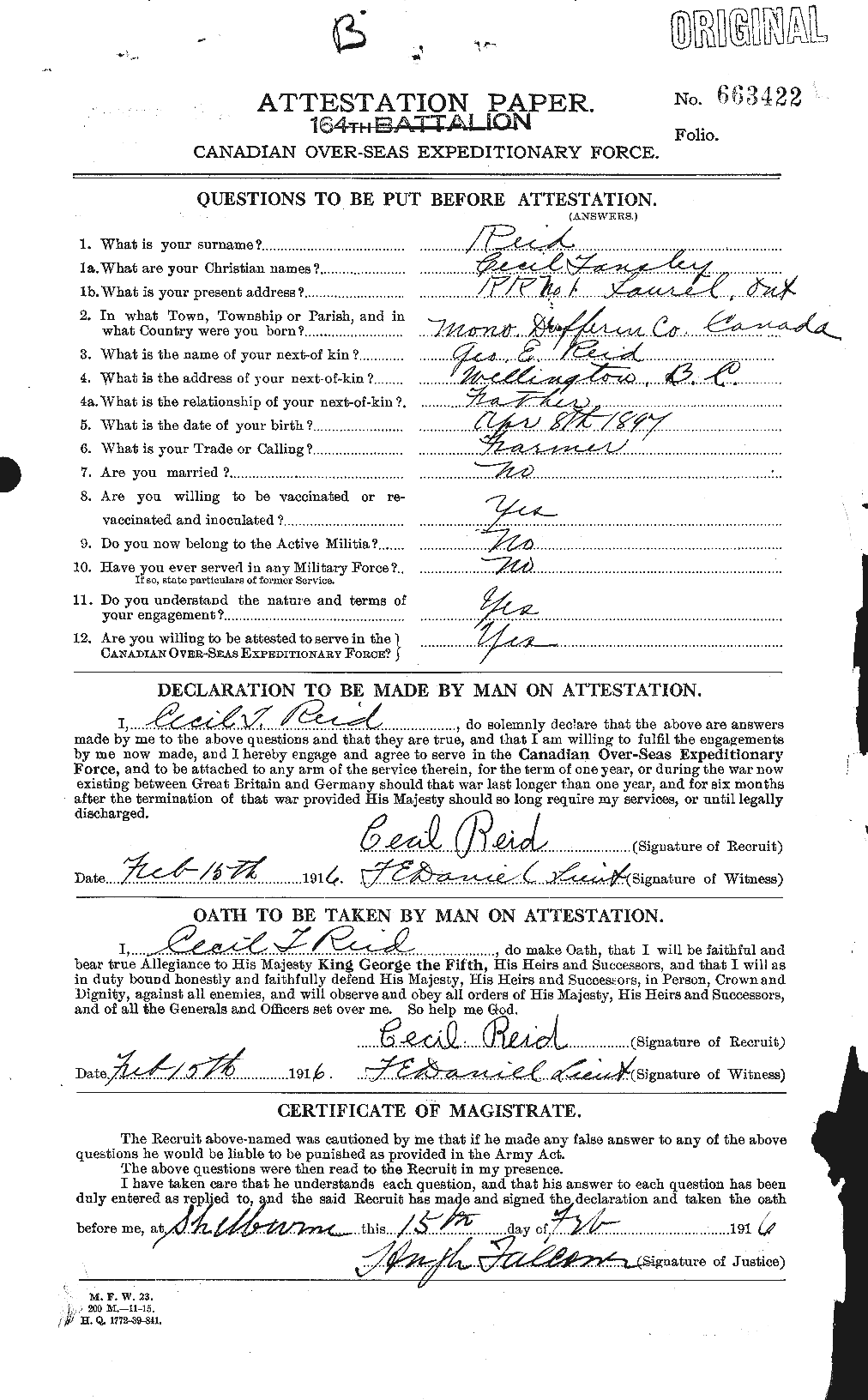 Personnel Records of the First World War - CEF 597867a