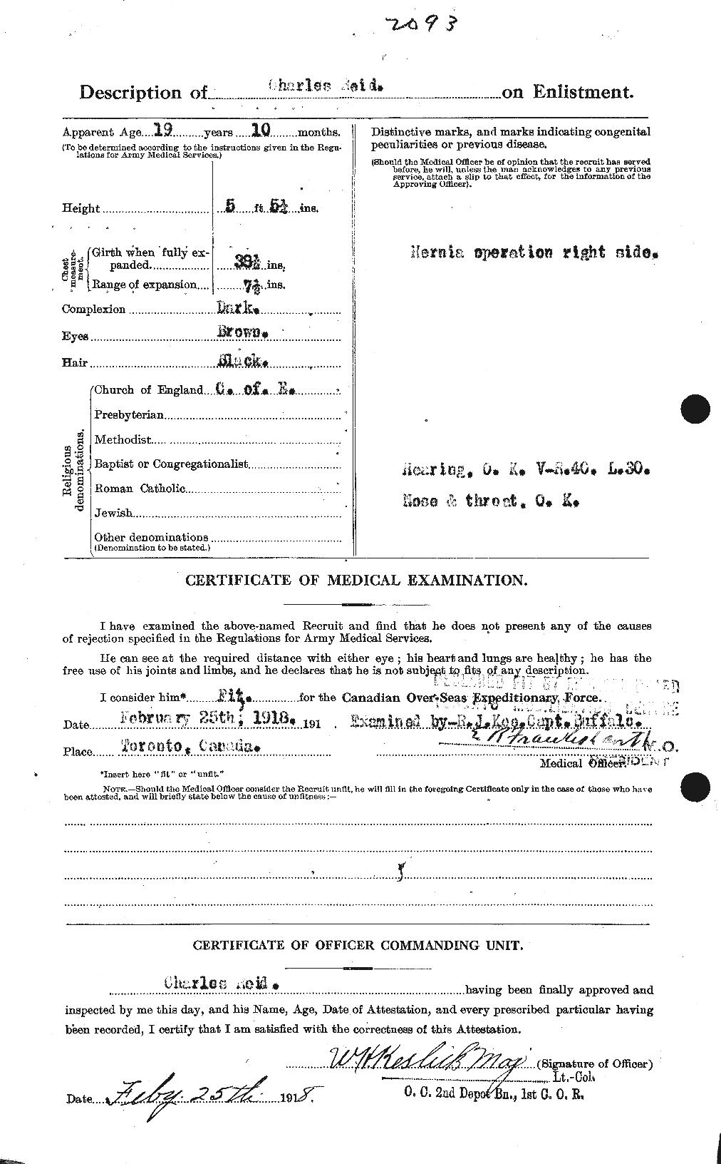Personnel Records of the First World War - CEF 597869b