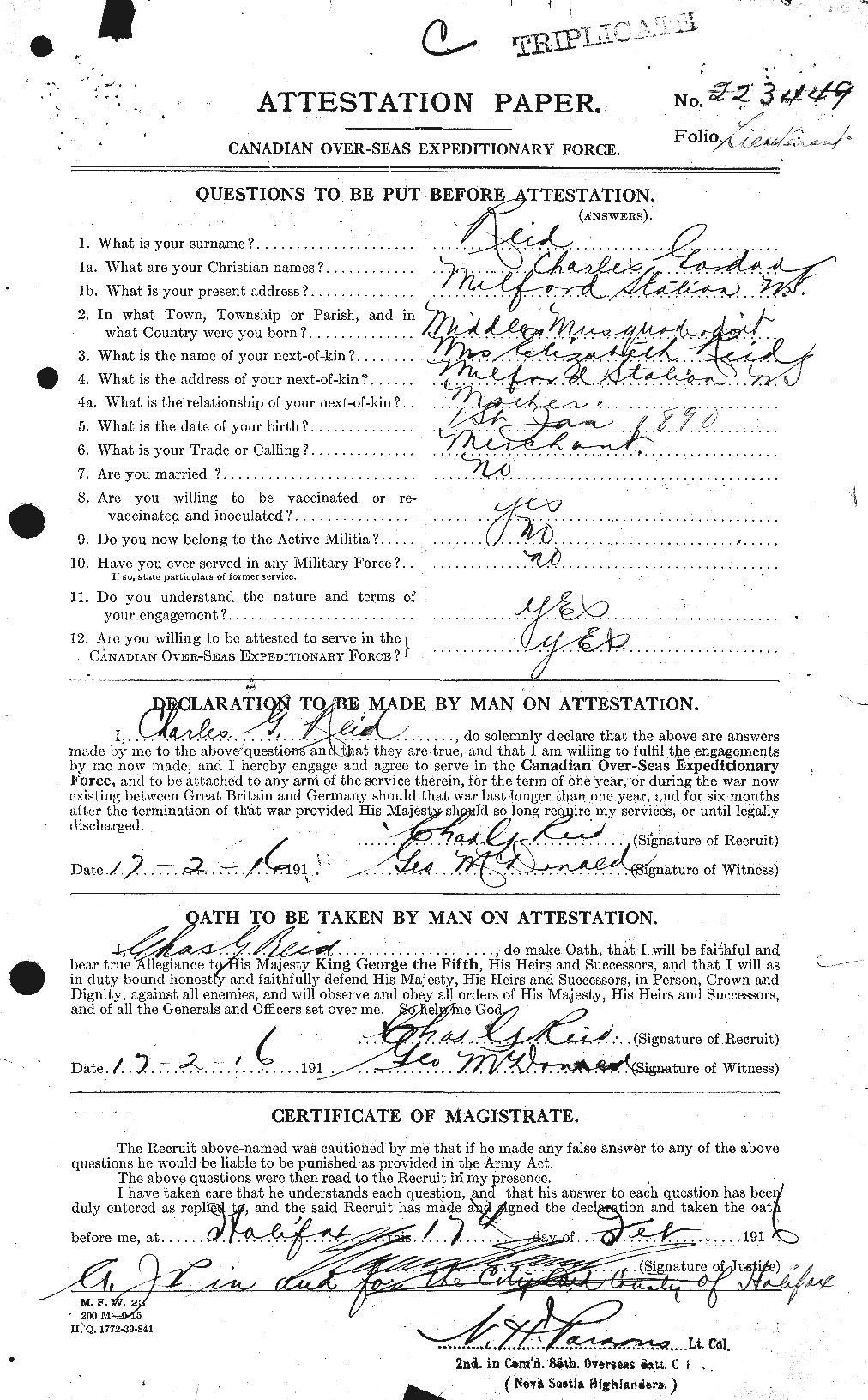 Personnel Records of the First World War - CEF 597889a