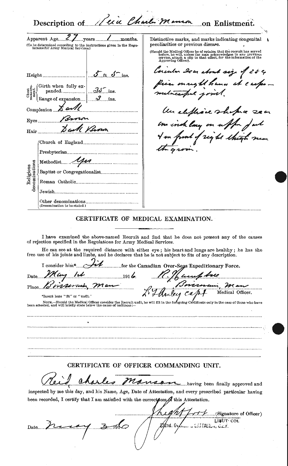 Personnel Records of the First World War - CEF 597896b