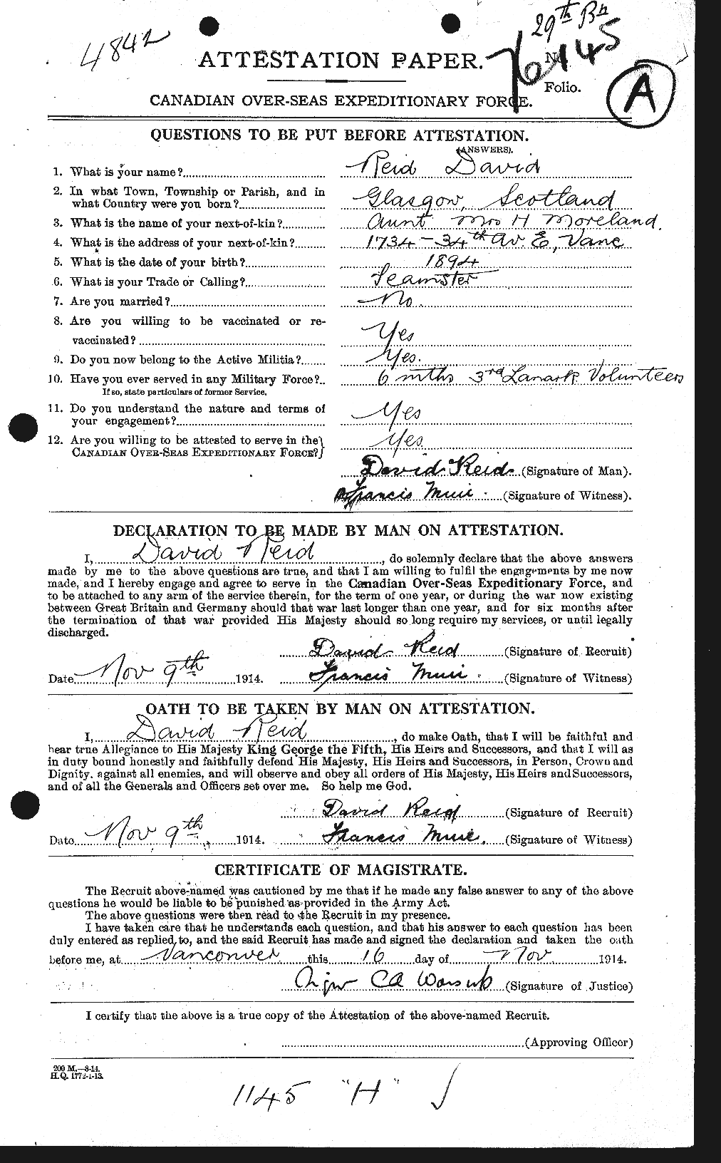 Personnel Records of the First World War - CEF 597926a