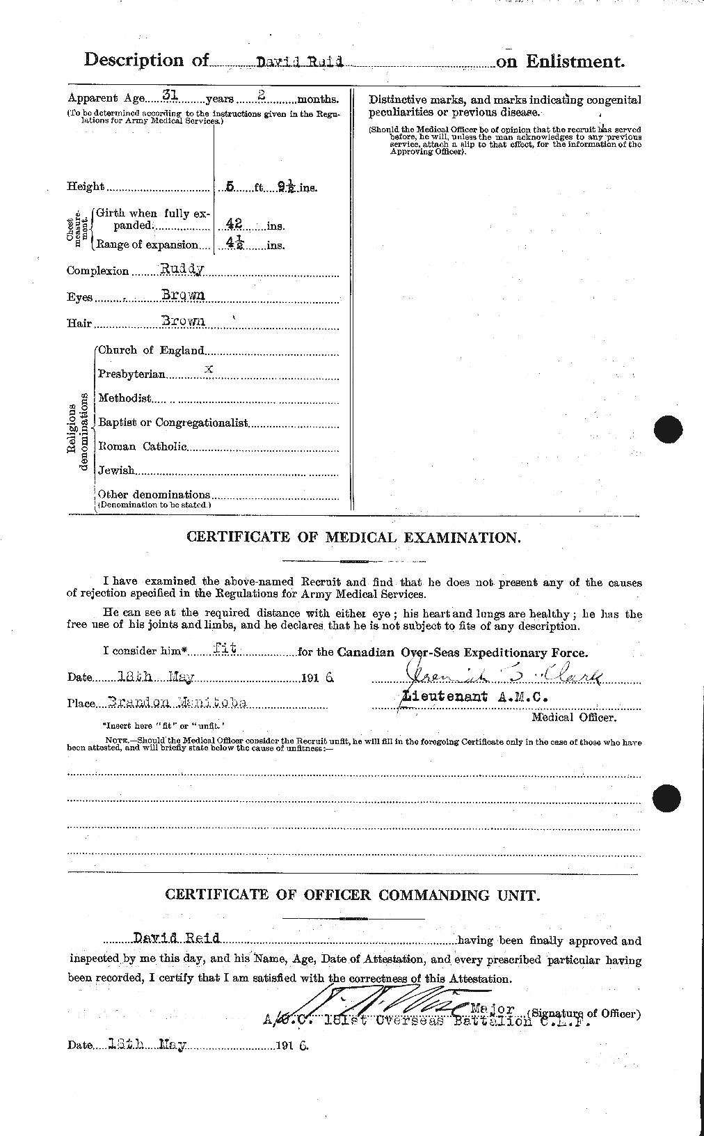 Personnel Records of the First World War - CEF 597927b