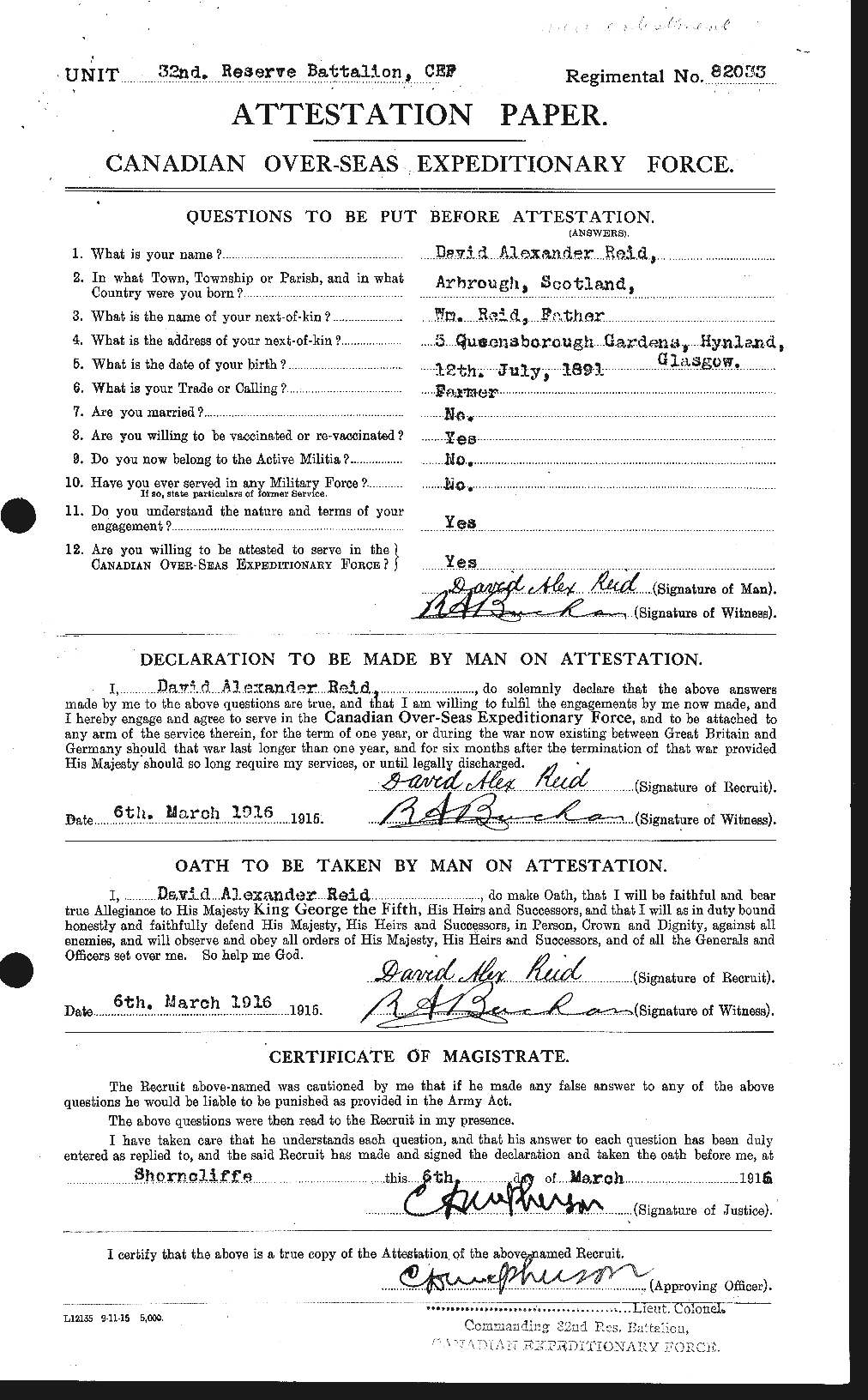 Personnel Records of the First World War - CEF 597938a