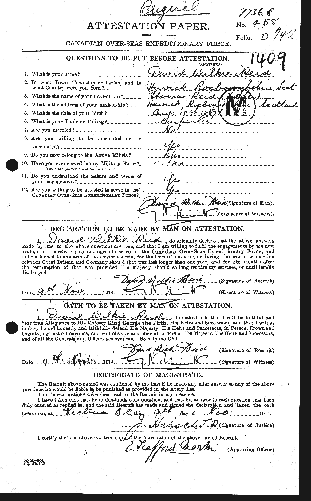 Personnel Records of the First World War - CEF 597950a