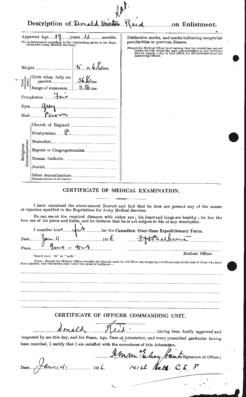 Personnel Records of the First World War - CEF 597957b