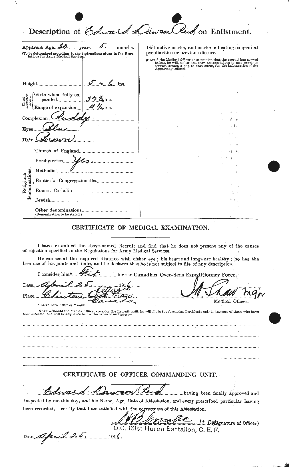 Personnel Records of the First World War - CEF 597985b